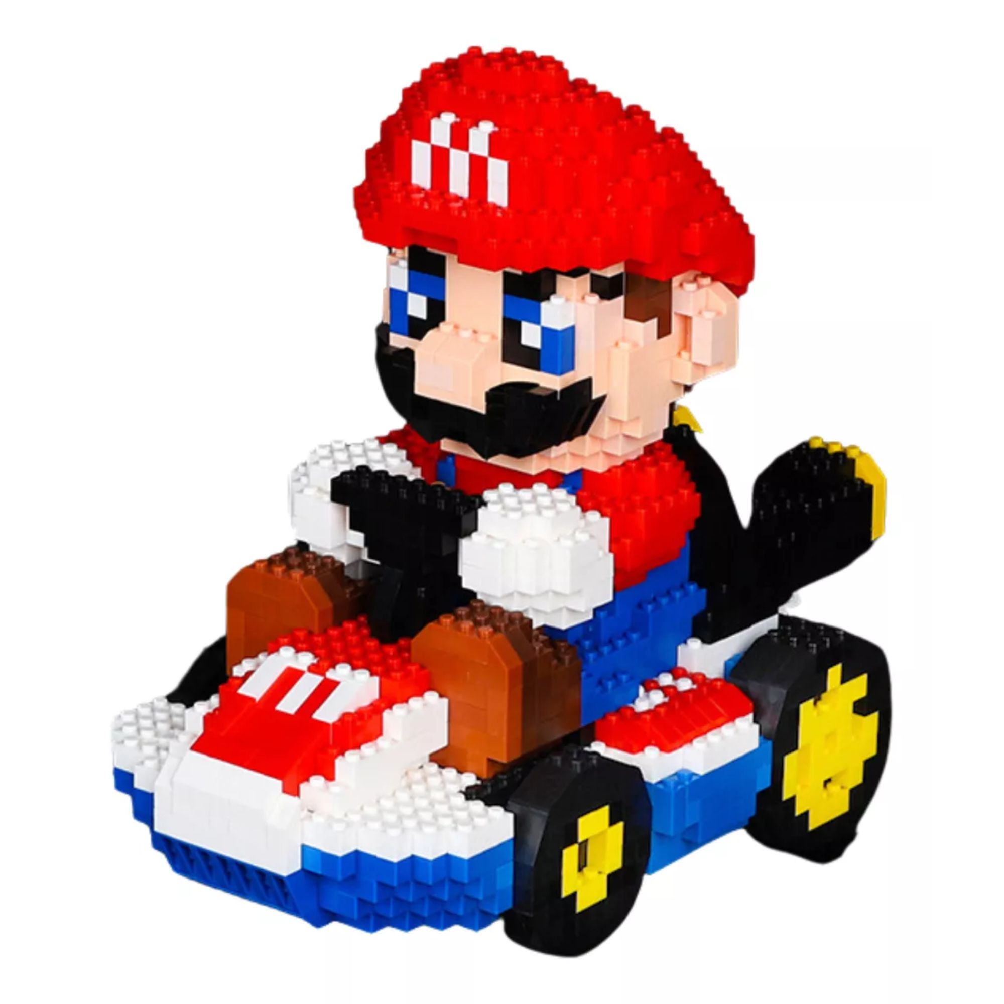 Super Mario Kart Set De Bloques Armables Figura 3d Rompecabezas Figura Mario Kart Armable