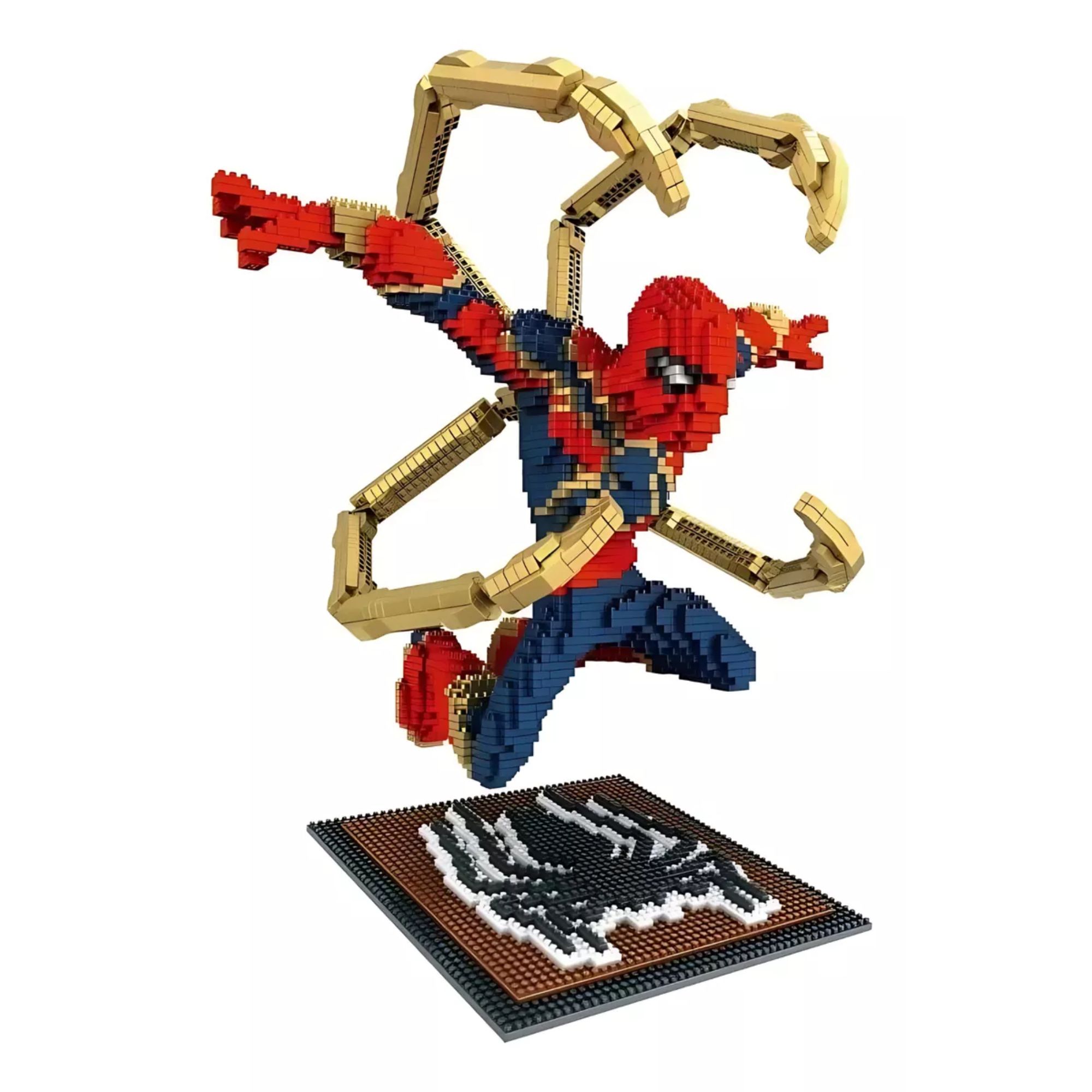 Foto 4 pulgar | Iron Spider Mini Bloques Armables Avengers Spider-man Marvel Rompecabezas 3d Spider Man Armable