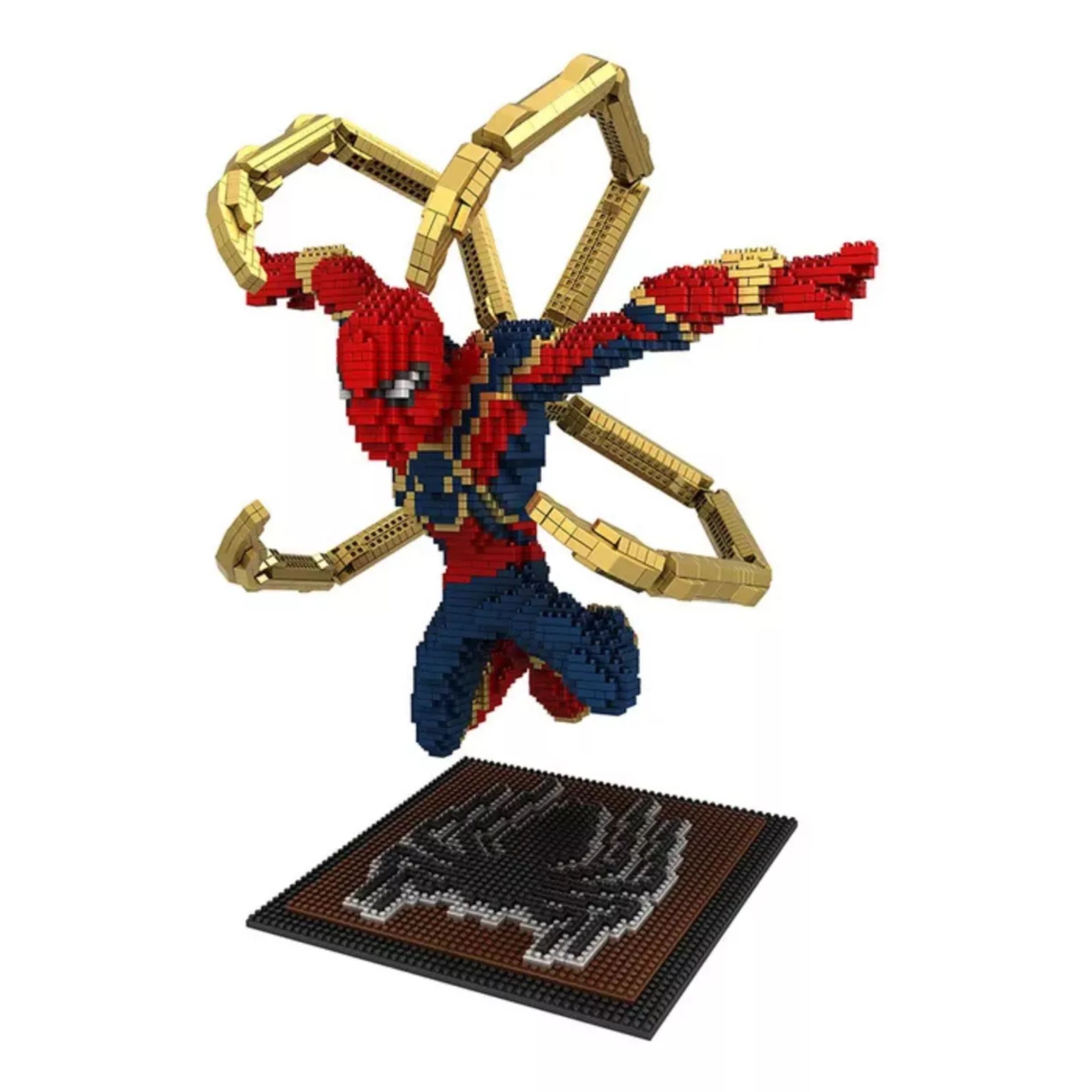 Foto 5 pulgar | Iron Spider Mini Bloques Armables Avengers Spider-man Marvel Rompecabezas 3d Spider Man Armable