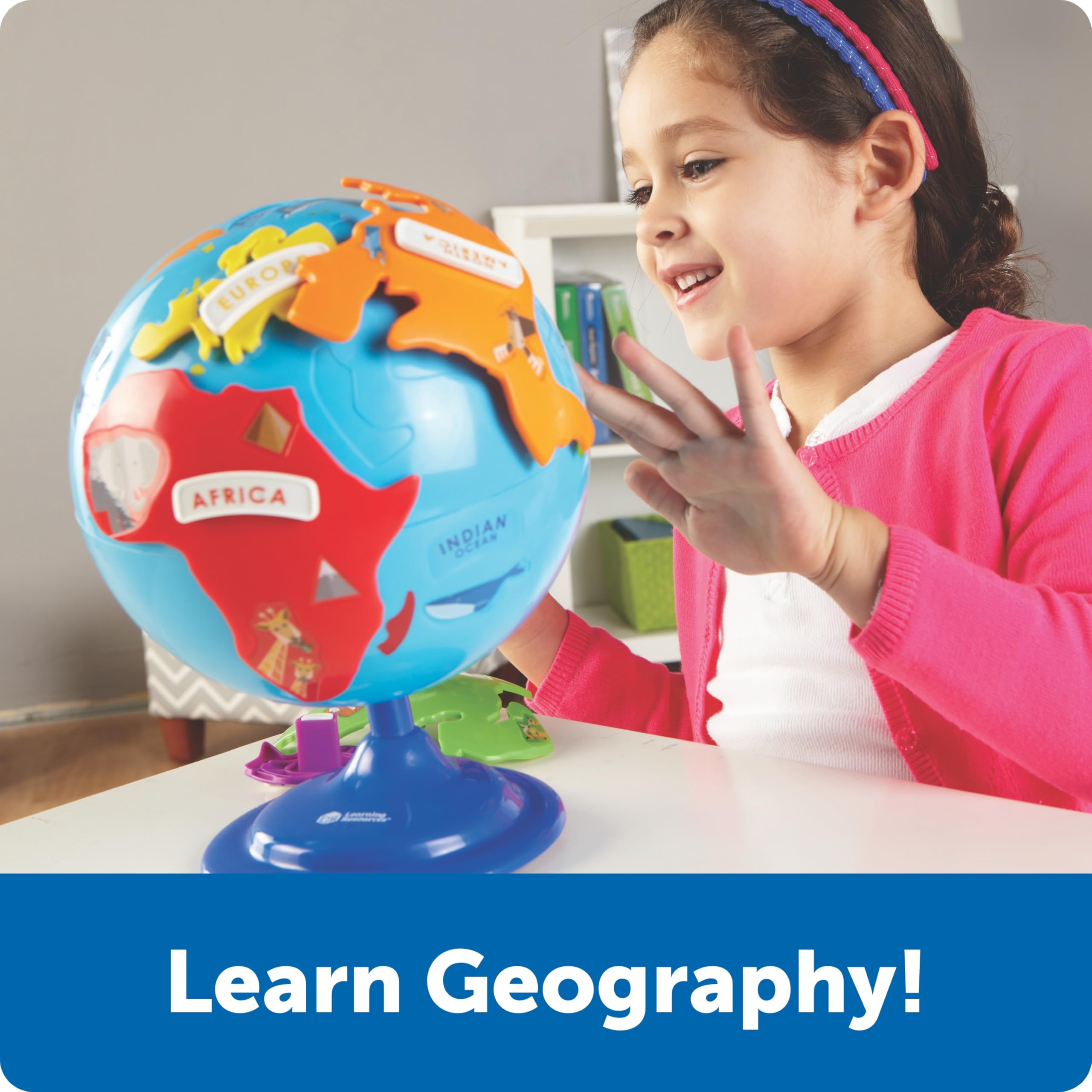 Foto 4 pulgar | Puzzle Globe Learning Resources, 14 Piezas, Para Niños De Más De 3 Años - Venta Internacional.