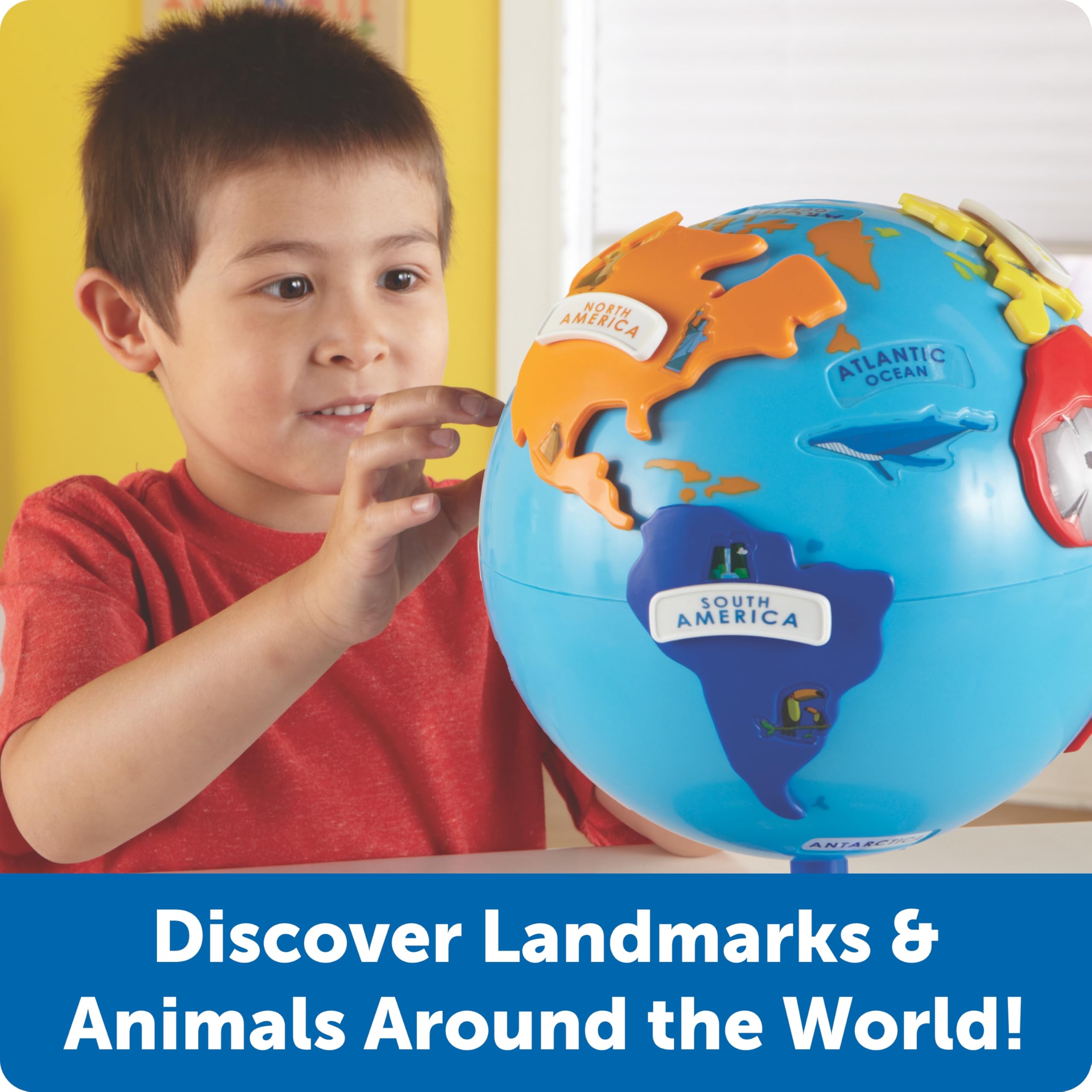 Foto 6 pulgar | Puzzle Globe Learning Resources, 14 Piezas, Para Niños De Más De 3 Años - Venta Internacional.