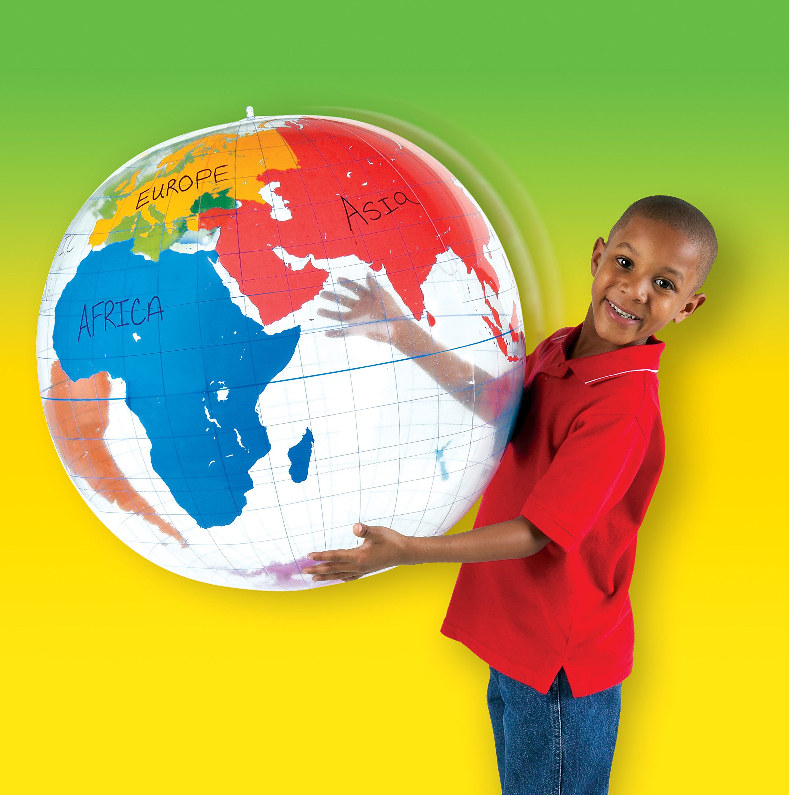 Foto 7 pulgar | Etiquetado Inflable Globe Learning Resources Geography Kids - Venta Internacional.