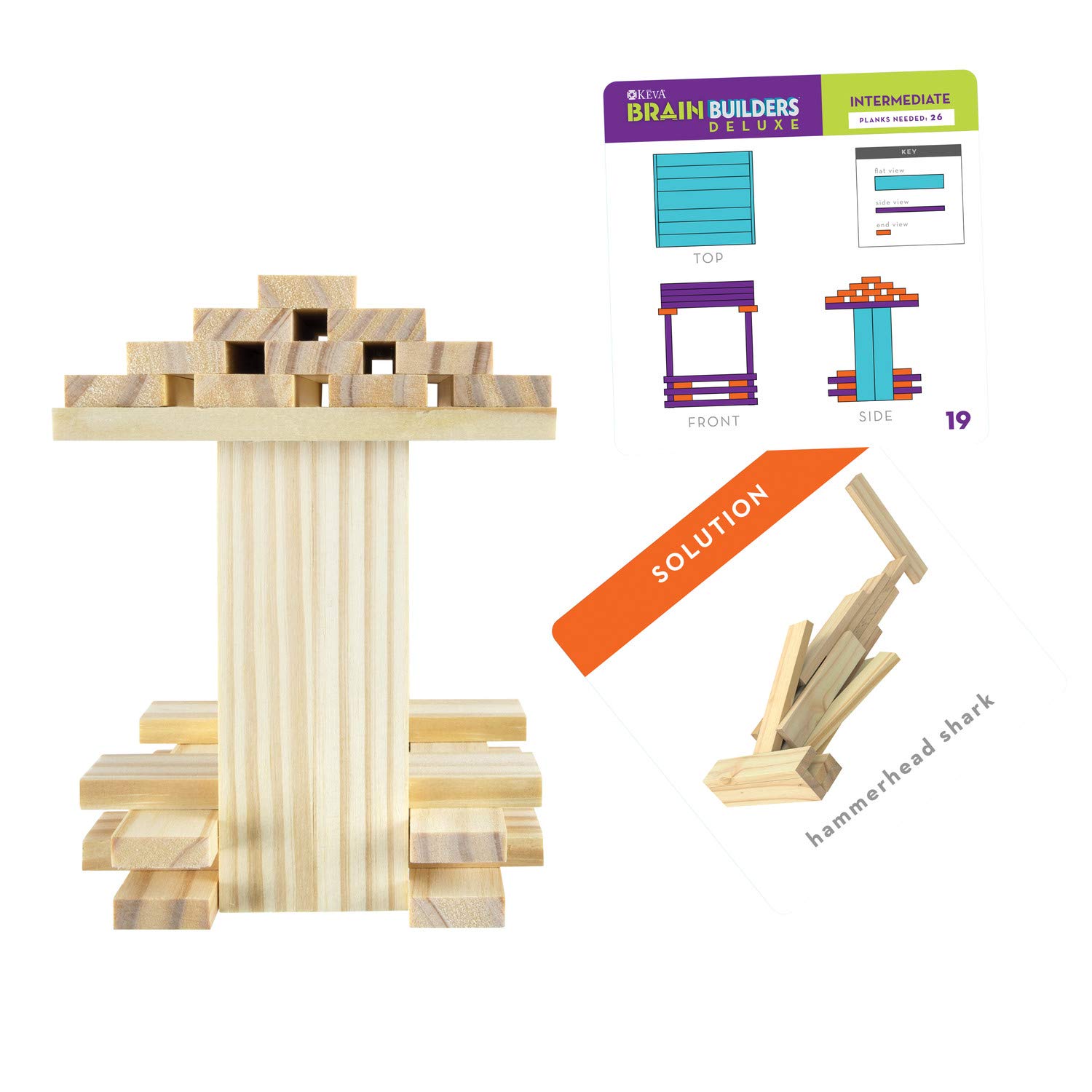 Foto 6 pulgar | Juguete De Construcción Mindware Keva Brain Builders Deluxe Para Más De 7 Años - Venta Internacional.