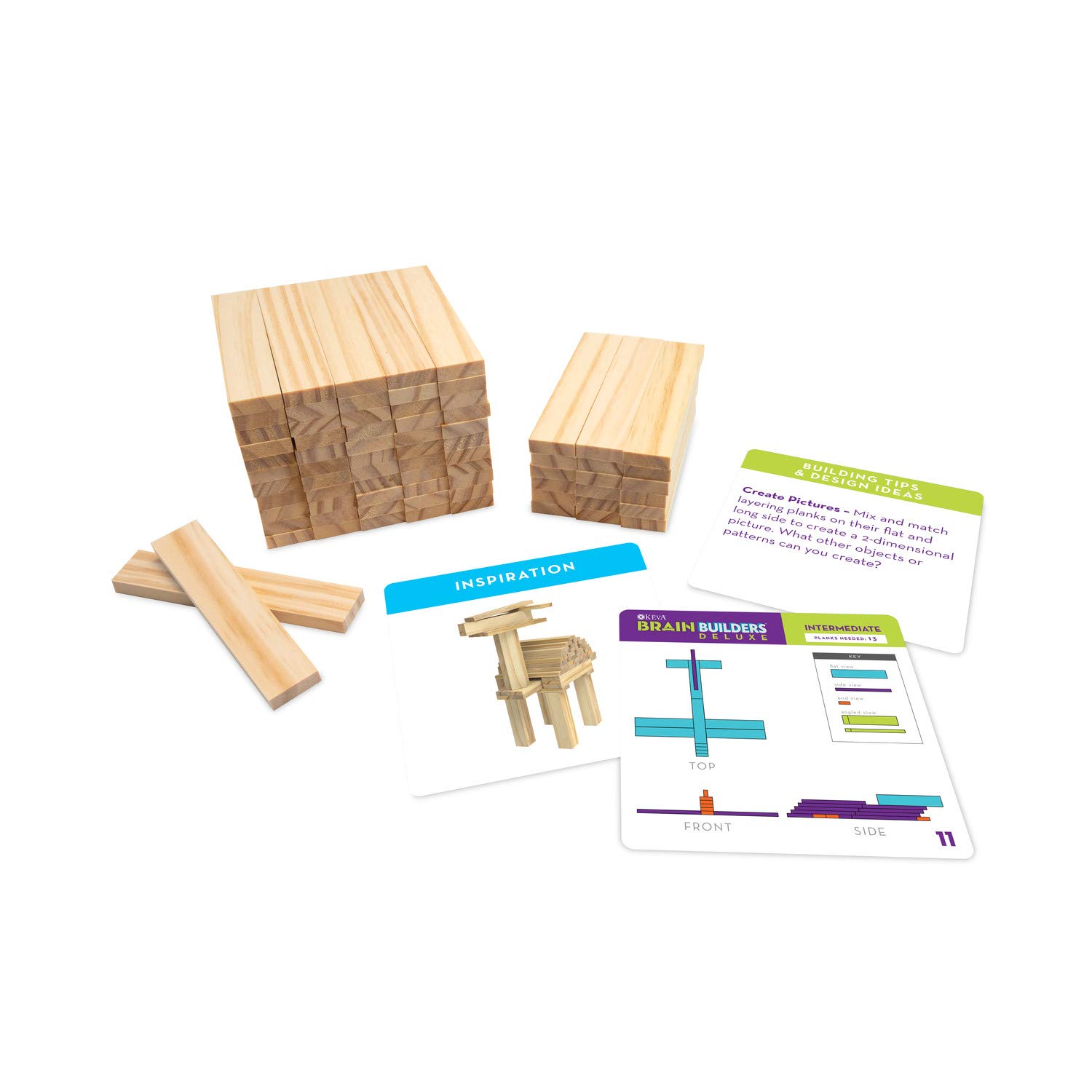 Foto 8 pulgar | Juguete De Construcción Mindware Keva Brain Builders Deluxe Para Más De 7 Años - Venta Internacional.