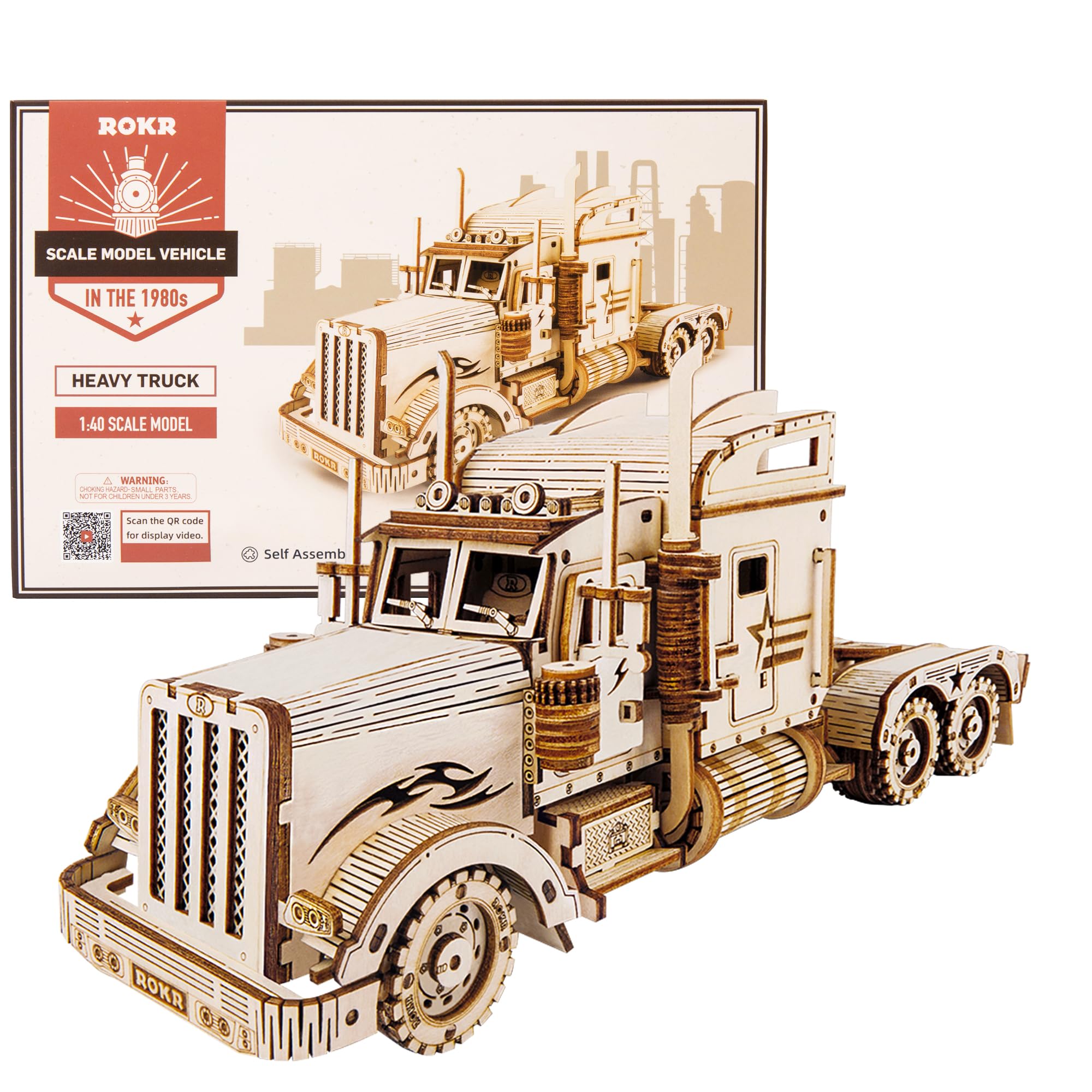 Foto 1 | Puzzle De Madera 3d Modelo De Camión Pesado Rokr De Coche Mecánico - Venta Internacional.