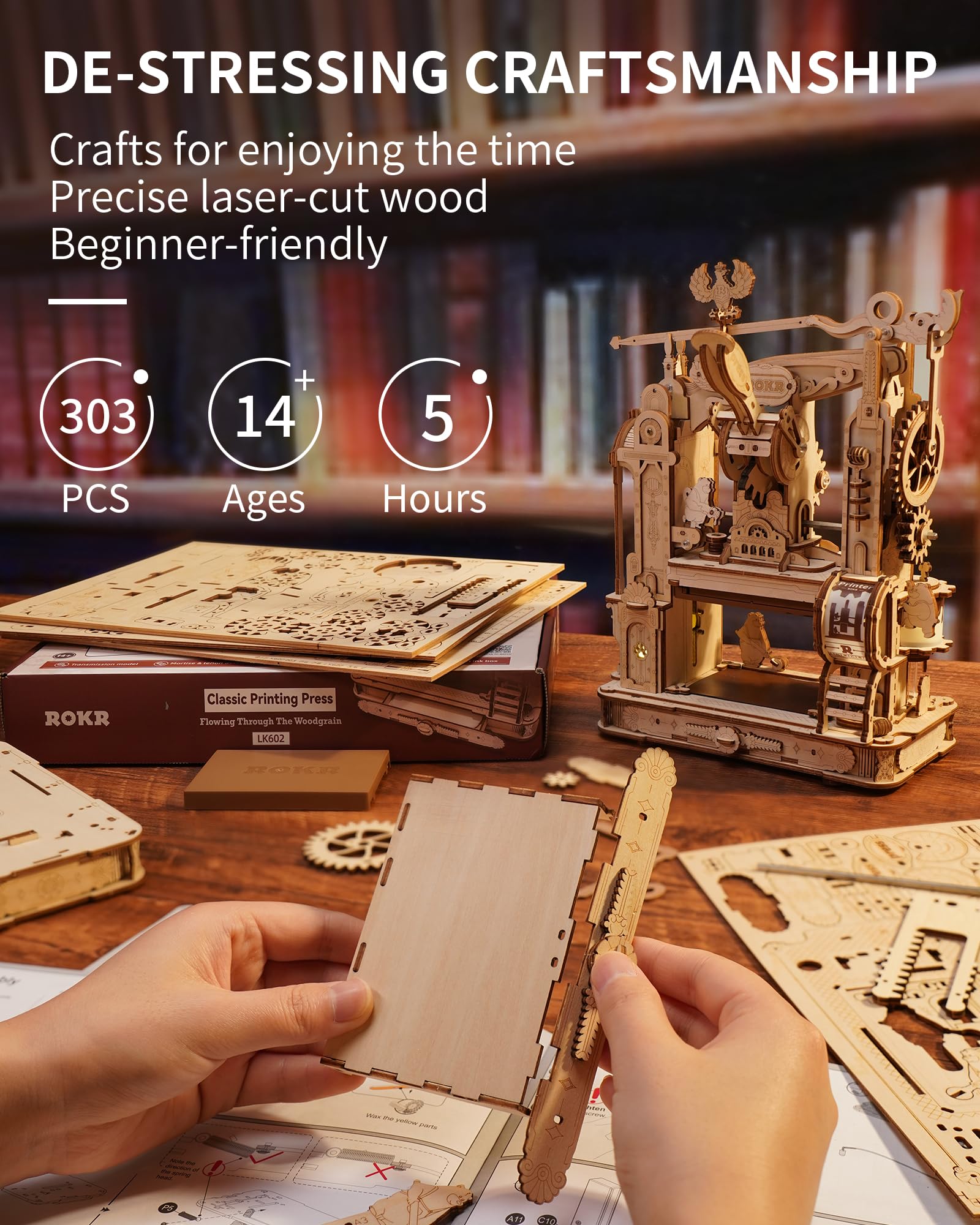 Foto 4 pulgar | Impresora 3d Puzzle Rokr Classic Lk602 Para Adultos - Venta Internacional.