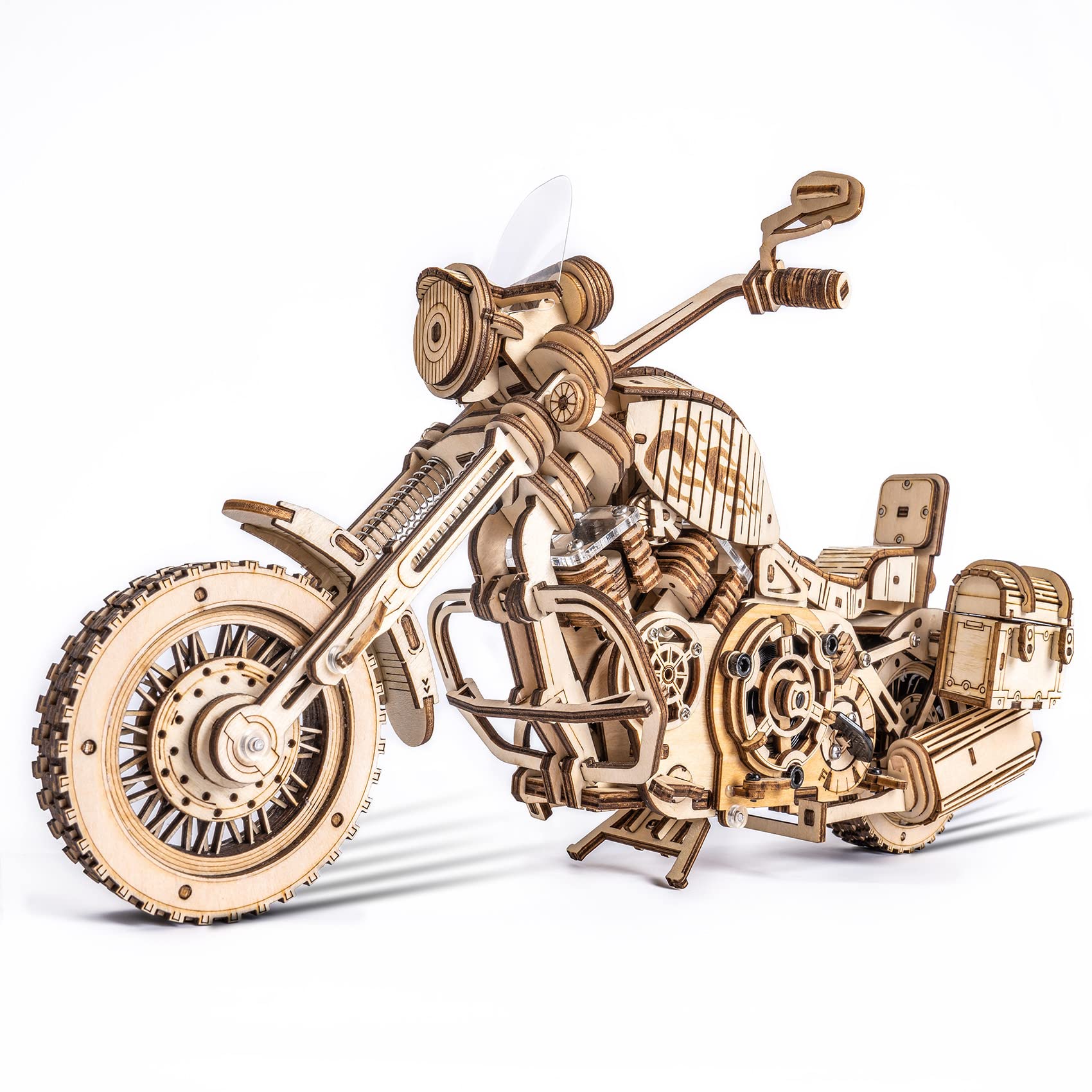 Foto 2 pulgar | Rompecabezas De Madera 3d Rokr Cruiser, Modelo De Motocicleta A Escala 1:8 - Venta Internacional.