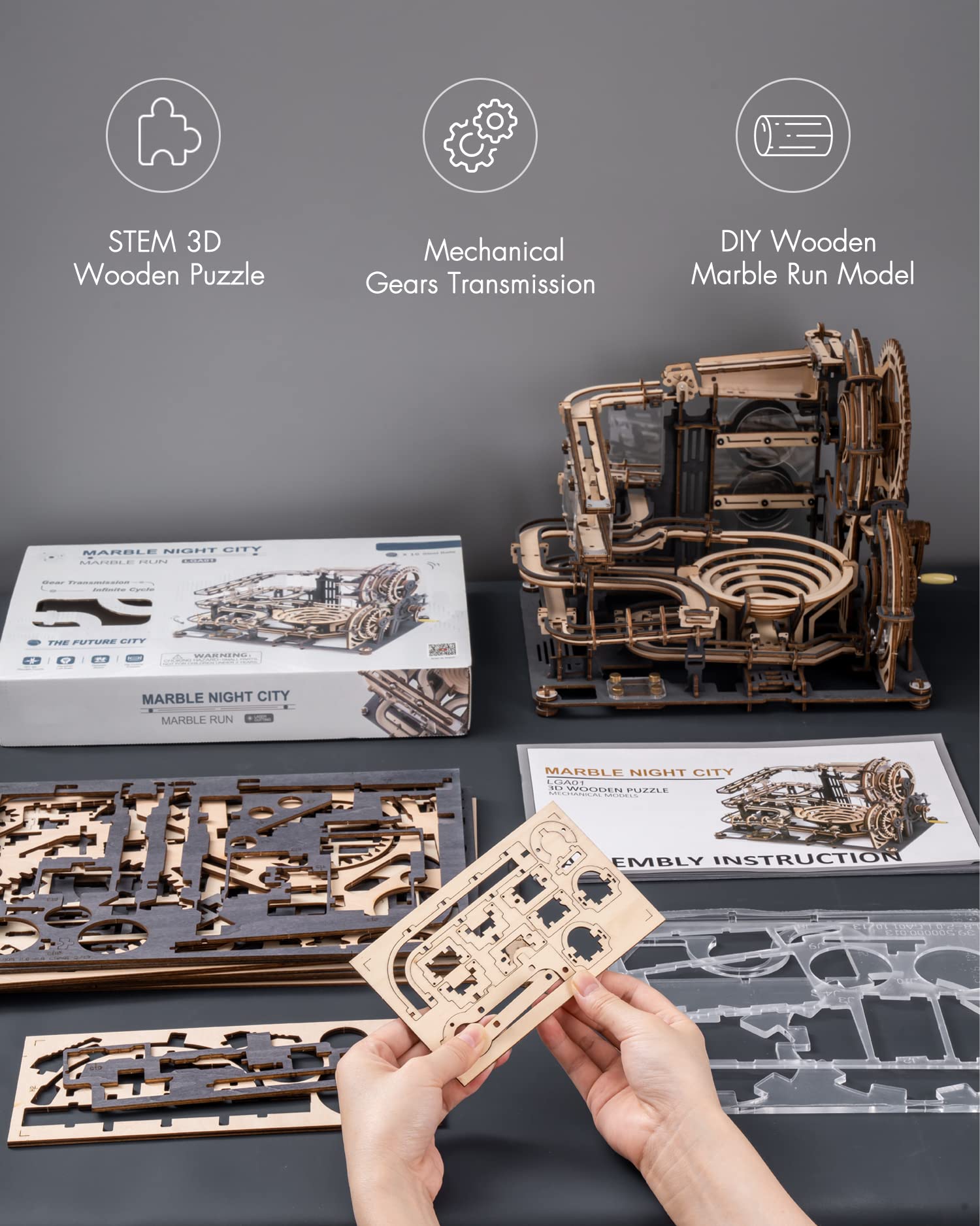 Foto 6 pulgar | Puzzle 3d Rowood Marble Night City Lga01 Para Adultos - Venta Internacional.