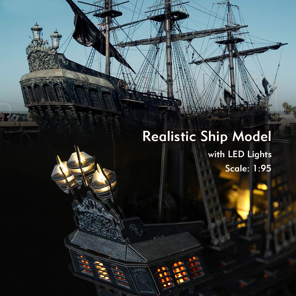 Foto 3 pulgar | Puzzle 3d Cubicfun Queen Anne's Revenge Pirate Ship 340 Piezas - Venta Internacional.