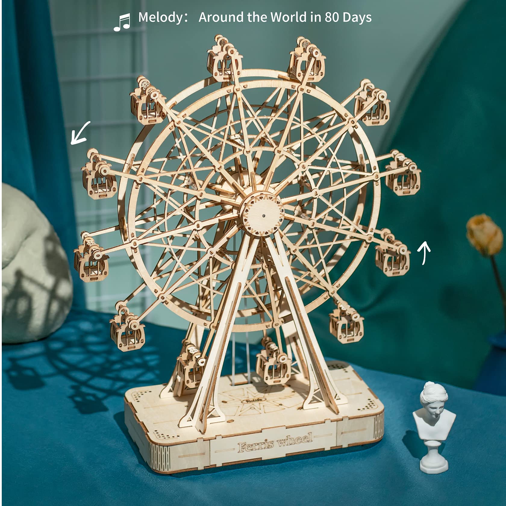 Foto 3 pulgar | Caja De Música Puzzle De Madera Rolife Machinarium Ferris Wheel - Venta Internacional.