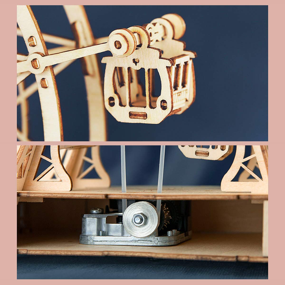 Foto 4 pulgar | Caja De Música Puzzle De Madera Rolife Machinarium Ferris Wheel - Venta Internacional.
