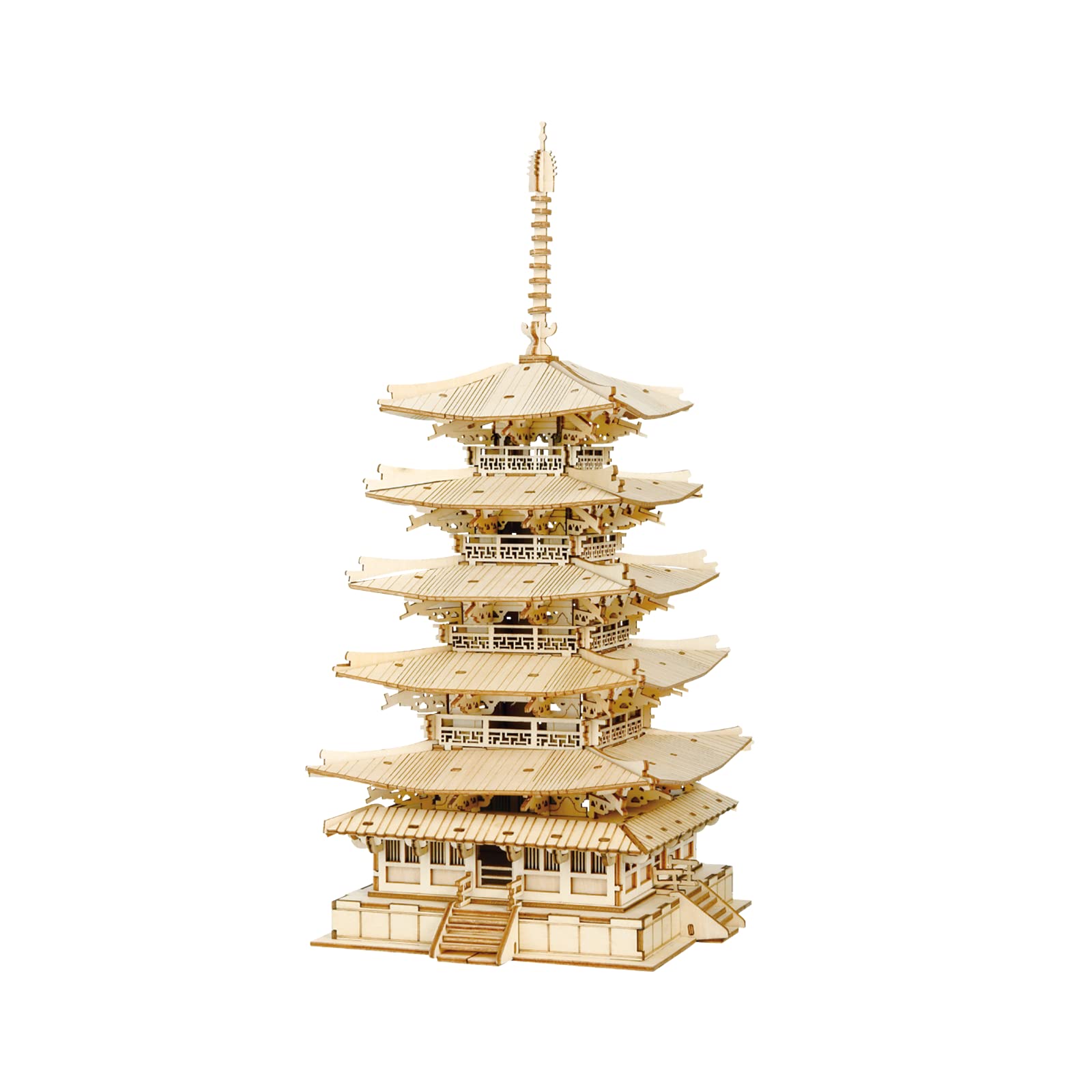 Foto 2 pulgar | Juego De Maquetas De Madera De Pagoda Rowood De Cinco Pisos Con Rompecabezas 3d, 275 Piezas - Venta Internacional.