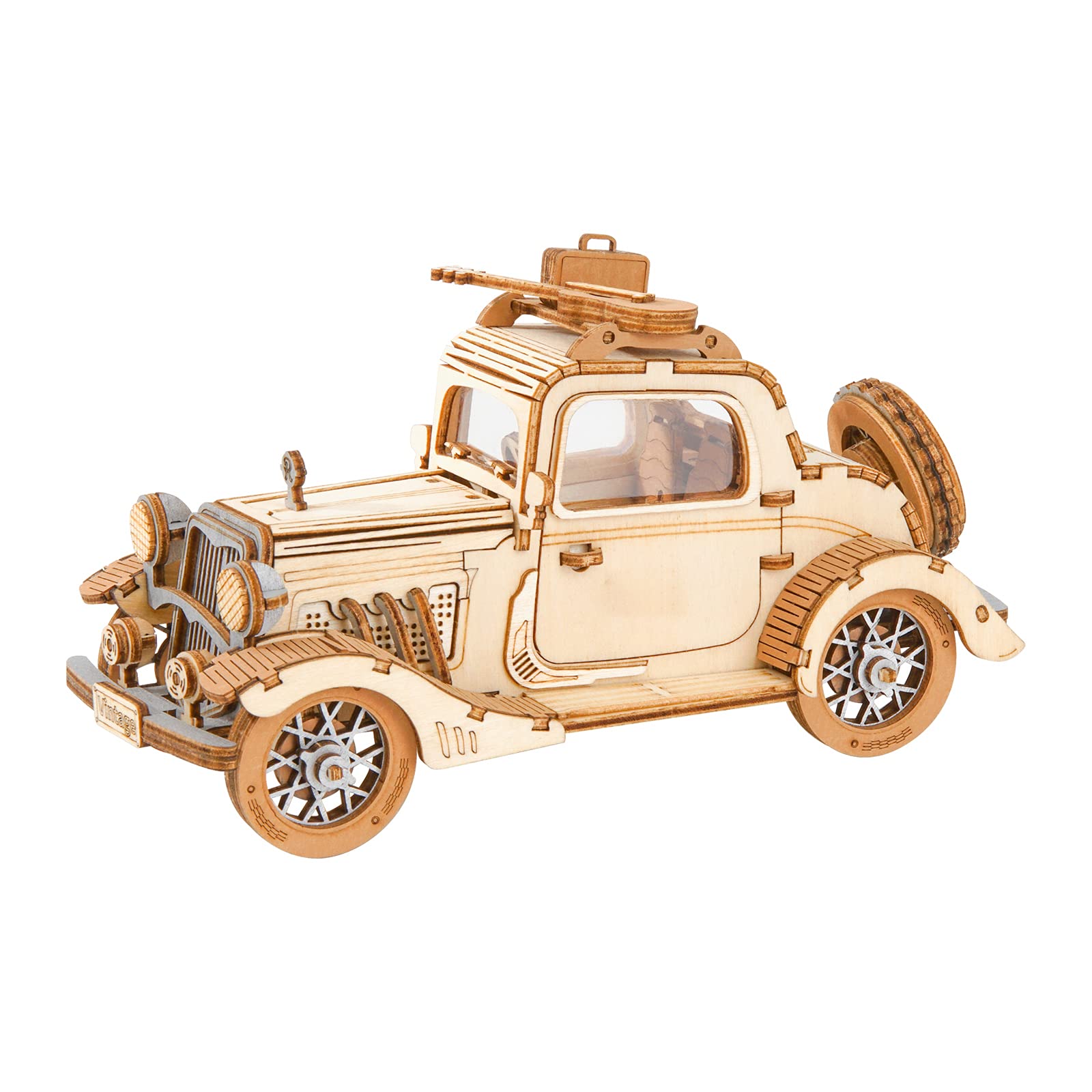 Foto 1 | Puzzle 3d Rowood, Modelo De Coche Vintage, Juguete De Madera, Bricolaje, Regalo - Venta Internacional.