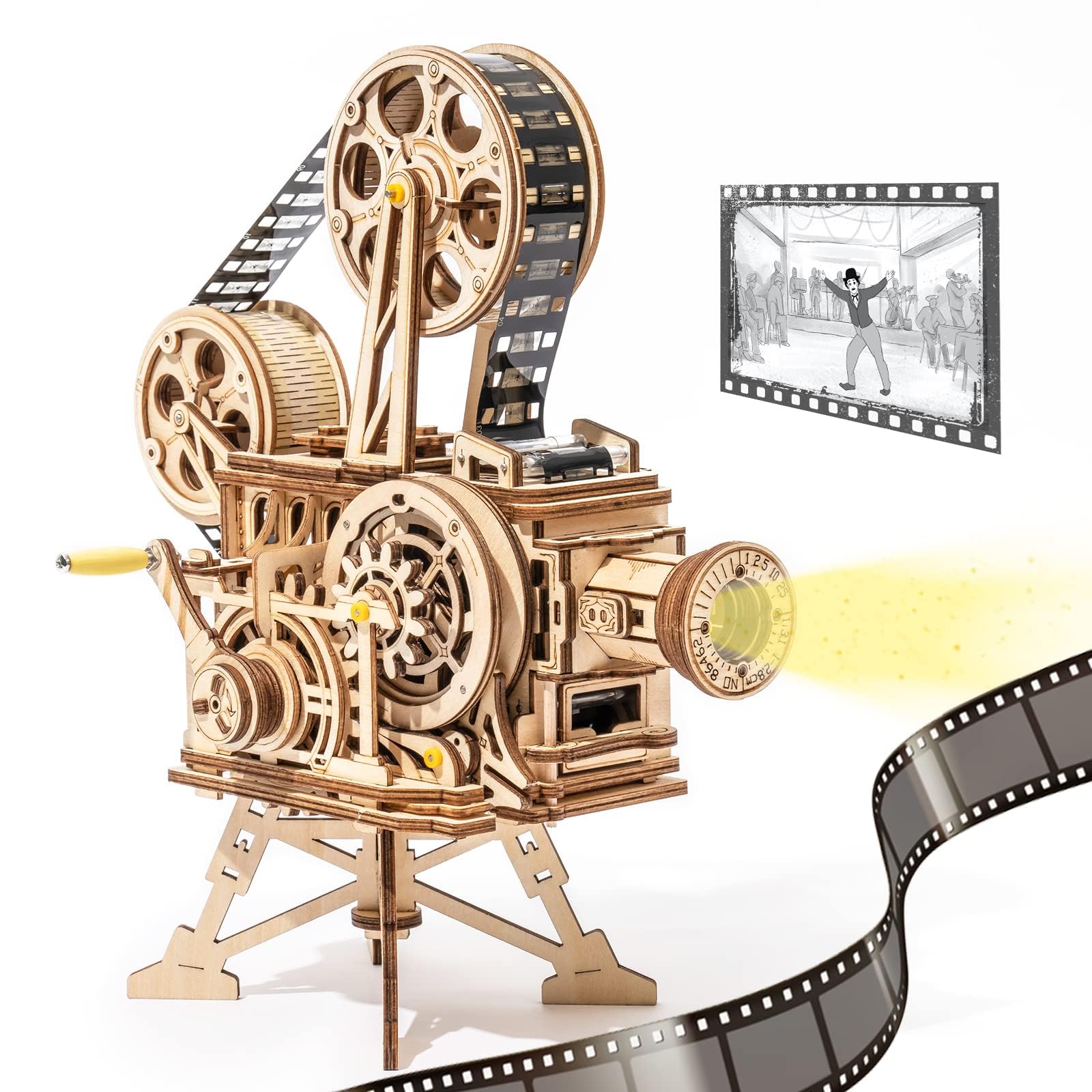 Foto 2 pulgar | Proyector De Películas 3d Rokr Vitascope De Madera, 183 Piezas - Venta Internacional.