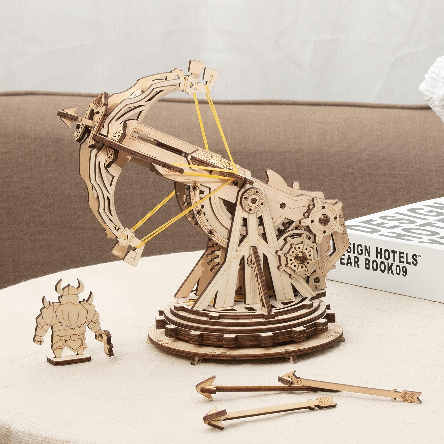 Foto 6 pulgar | Kit De Maquetas De Rompecabezas De Madera 3d Catapult Mechanical Rowood - Venta Internacional.