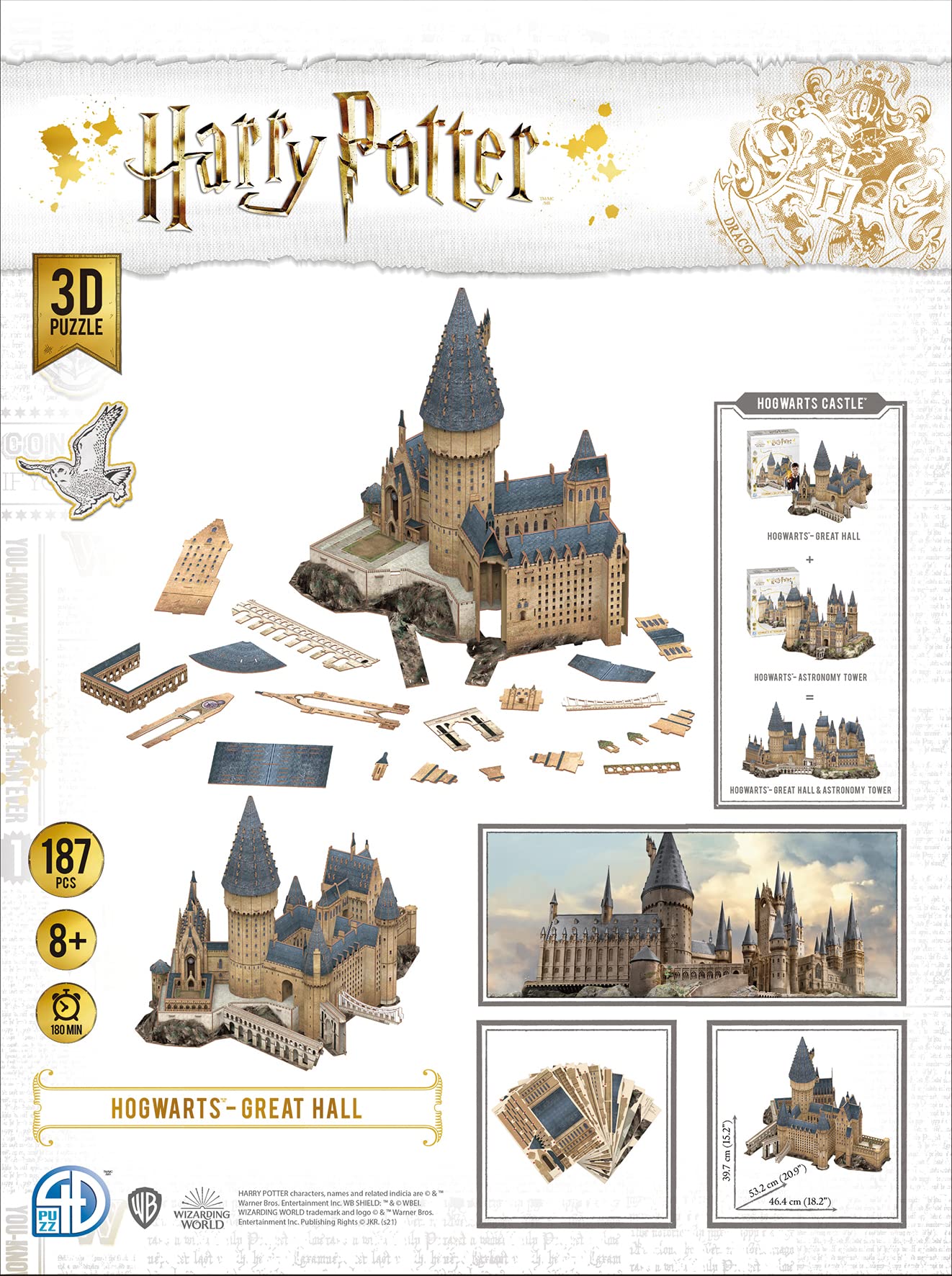 Foto 4 pulgar | Puzzle 4d Cityscape Harry Potter Great Hall, Papel 3d Estándar - Venta Internacional.