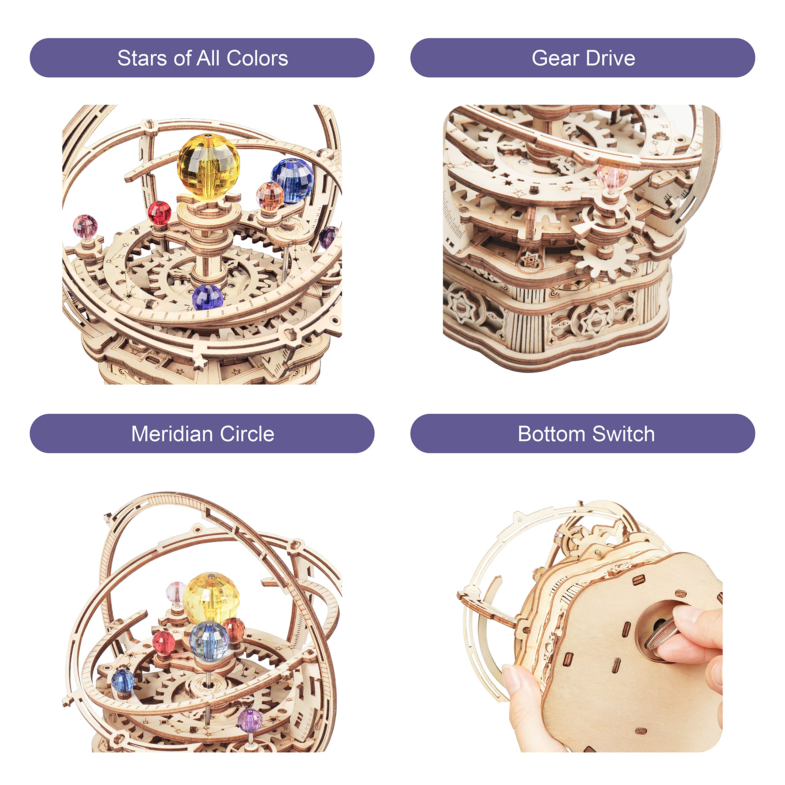 Foto 8 pulgar | Music Box Puzzle 3d Rowood Starry Night Para Adultos Y Adolescentes - Venta Internacional.