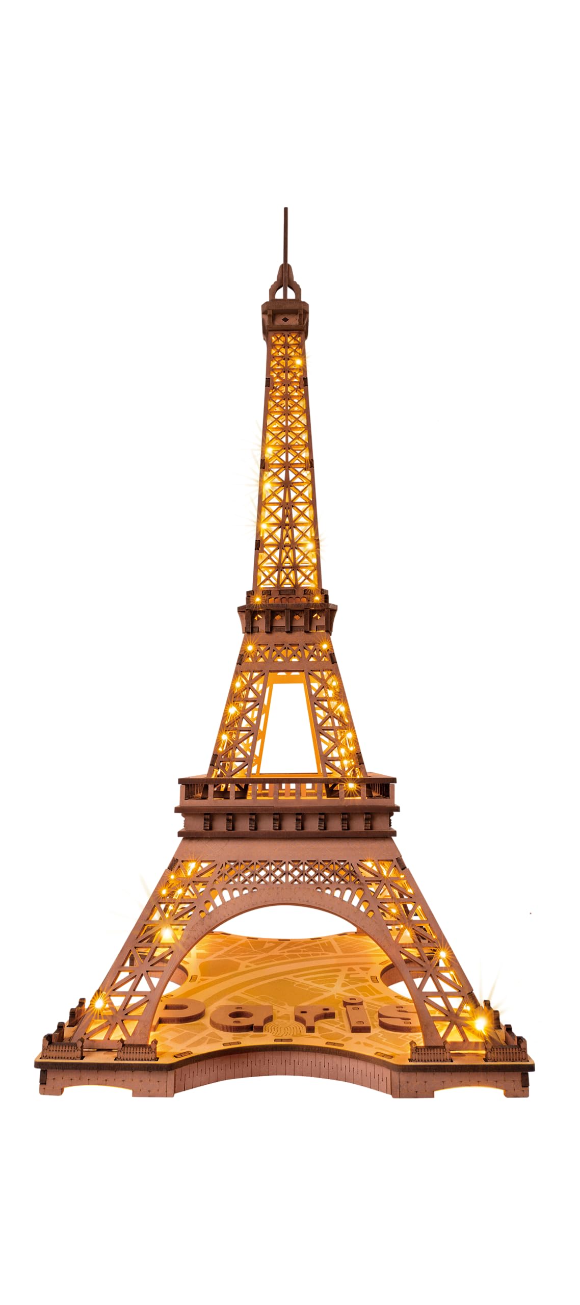 Foto 1 | Kit De Maquetas De Rompecabezas 3d Rowood De La Torre Eiffel Con Led Para Adultos - Venta Internacional.