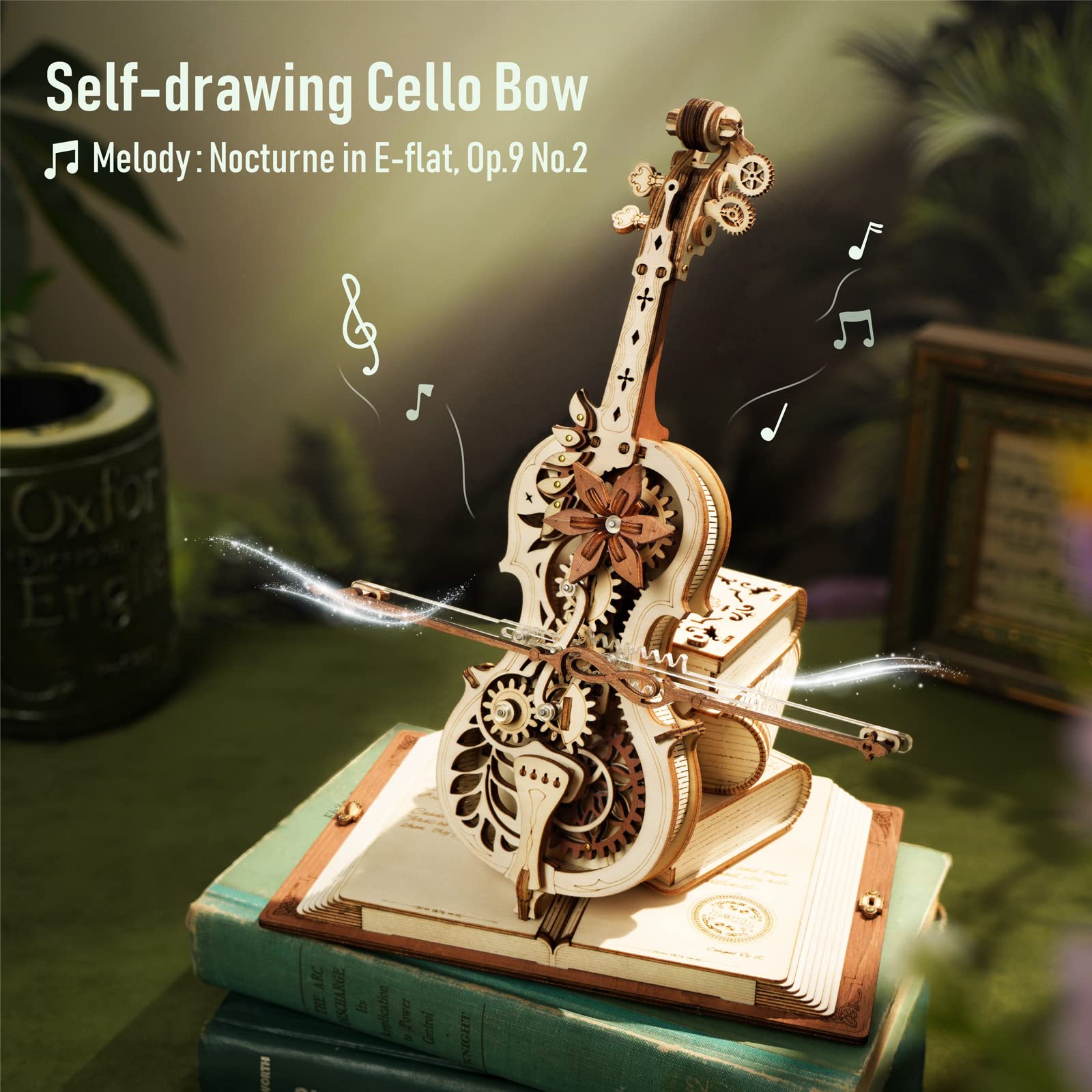 Foto 3 pulgar | Rompecabezas 3d Rokr Para Violonchelo, Escala 1:5, Con Caja De Música, 199 Piezas - Venta Internacional.