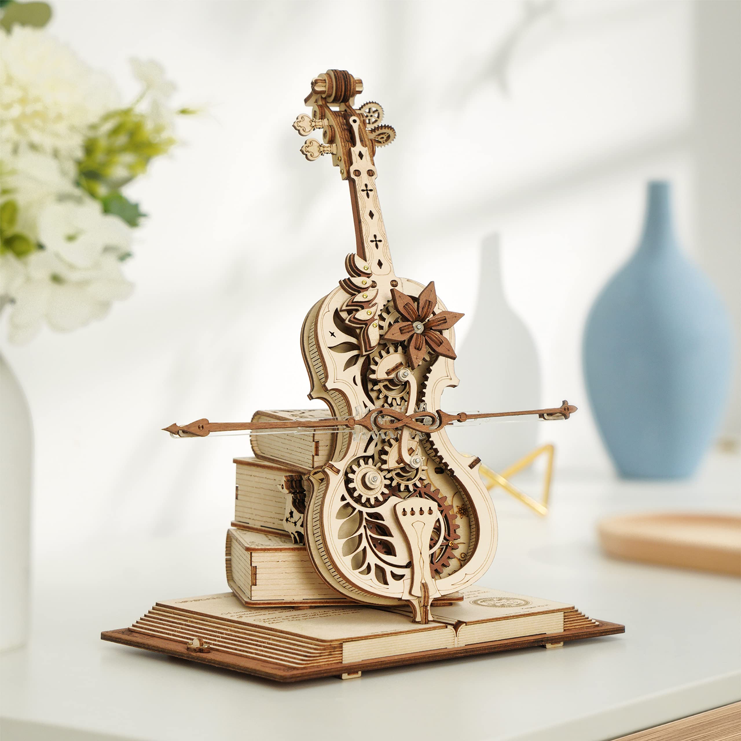 Foto 7 pulgar | Rompecabezas 3d Rokr Para Violonchelo, Escala 1:5, Con Caja De Música, 199 Piezas - Venta Internacional.
