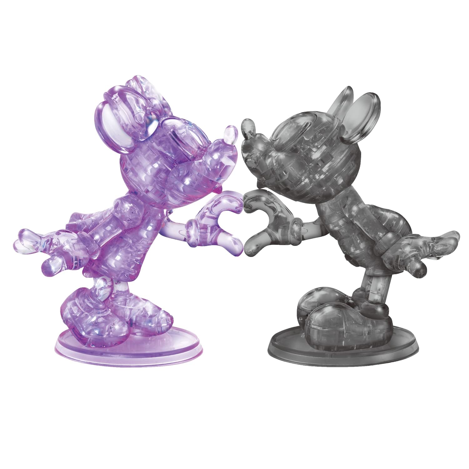 Foto 3 pulgar | Puzle De Cristal 3d Con Forma De Corazón De Minnie Y Mickey Mouse De Disney - Venta Internacional.
