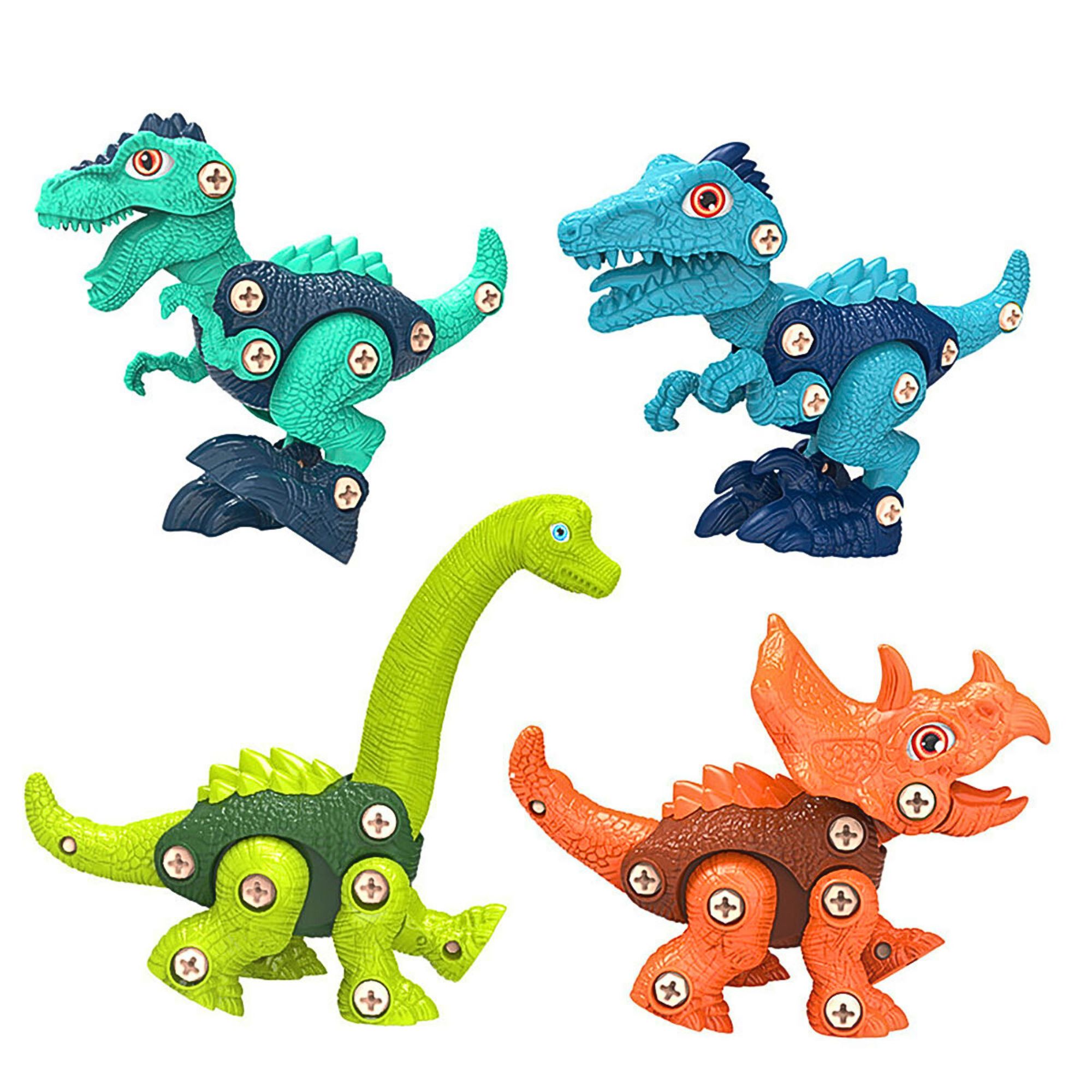Foto 1 | Juguete De Dinosaurios Para Armar Con Taladro 4 Piezas
