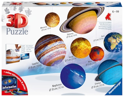 Foto 1 | Rompecabezas Ravensburger Solar System 540 Piezas 3d - Venta Internacional.