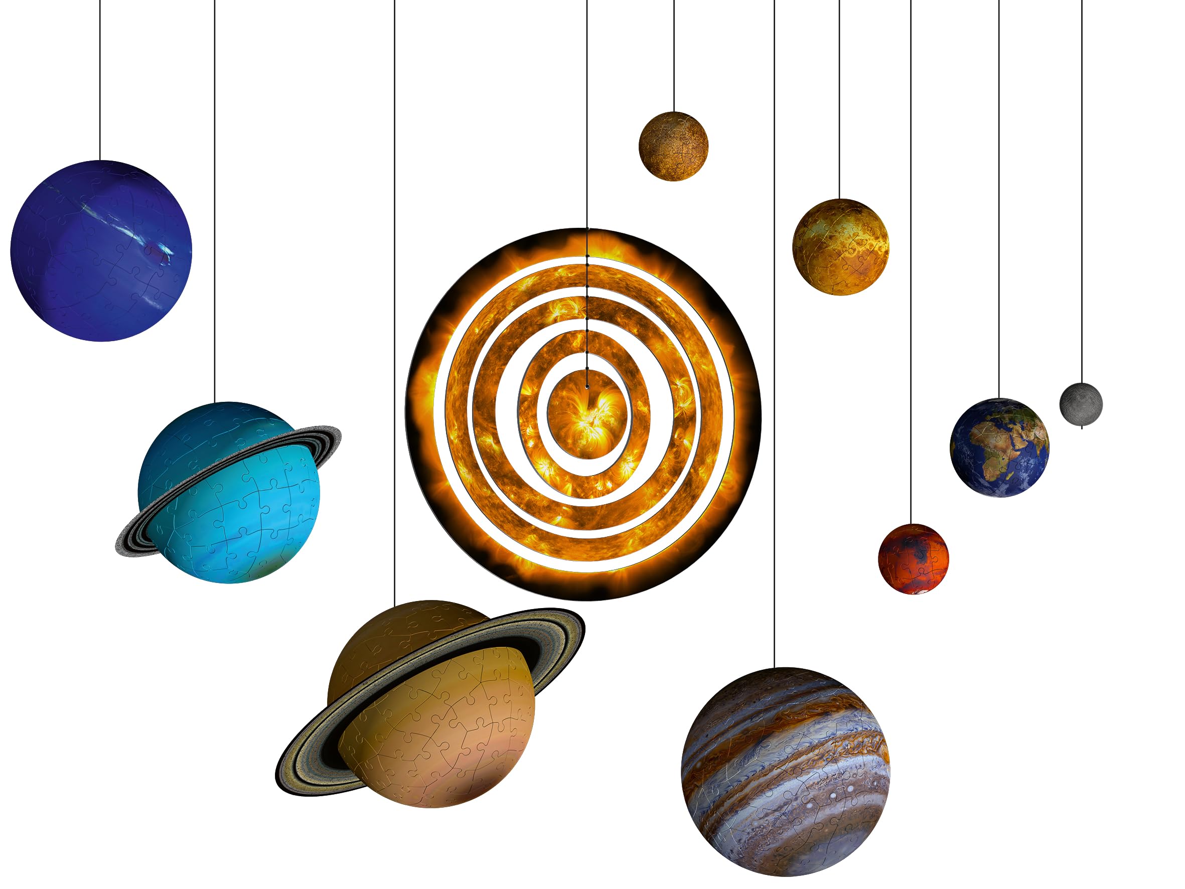 Foto 4 pulgar | Rompecabezas Ravensburger Solar System 540 Piezas 3d - Venta Internacional.