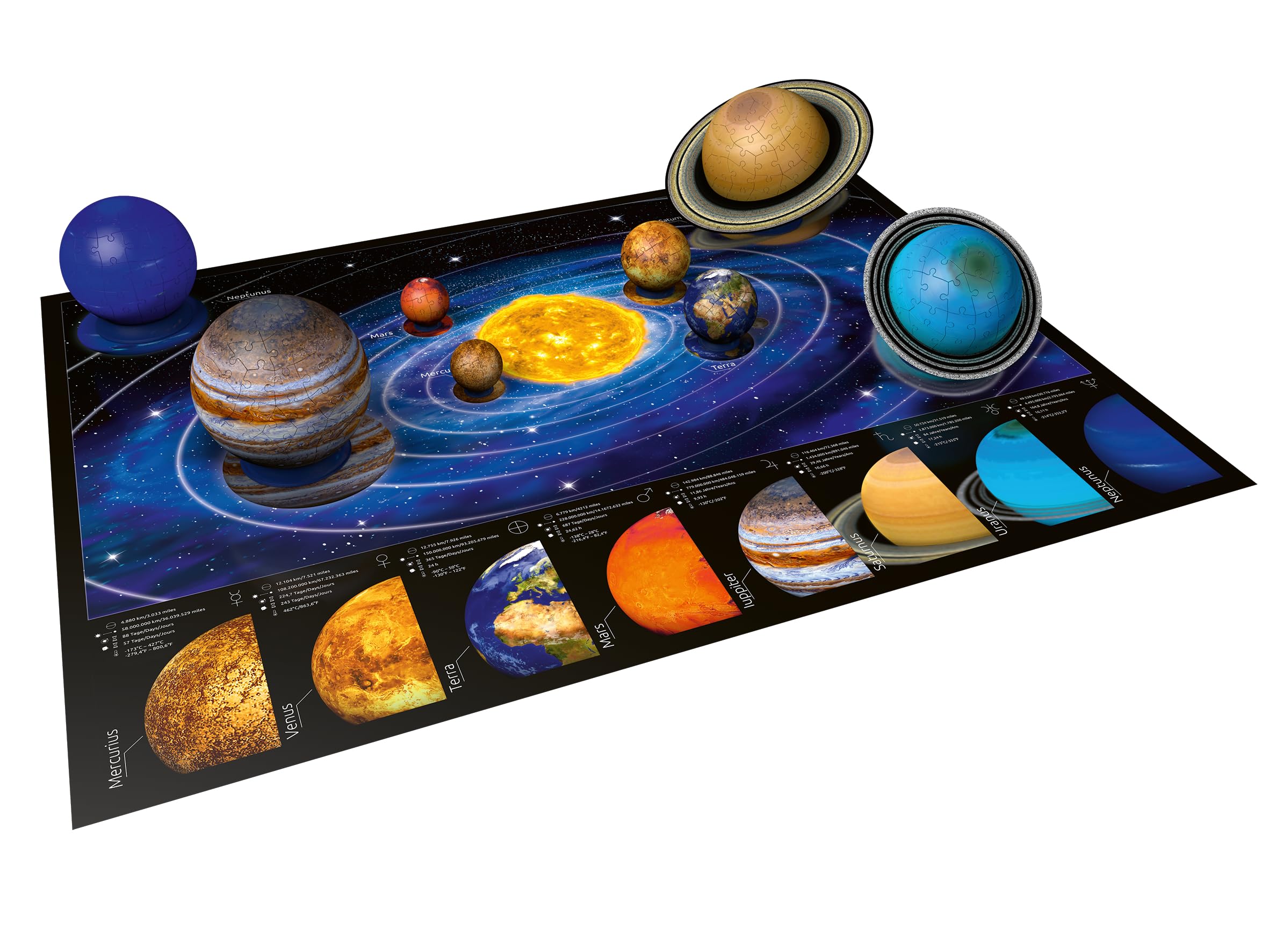 Foto 5 pulgar | Rompecabezas Ravensburger Solar System 540 Piezas 3d - Venta Internacional.