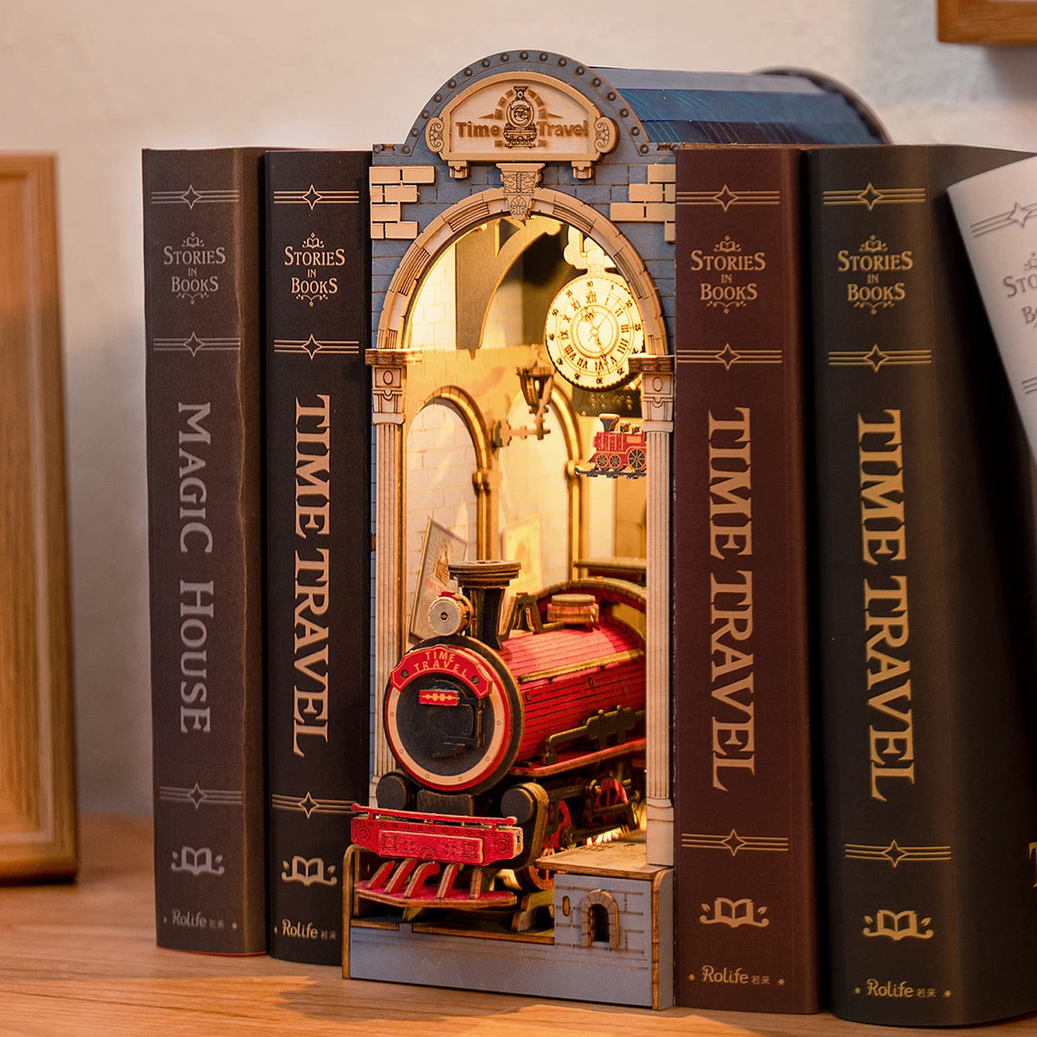 Foto 3 pulgar | Juego De Puzles 3d De Madera Para Libros Rolife Time Travel Con Led - Venta Internacional.