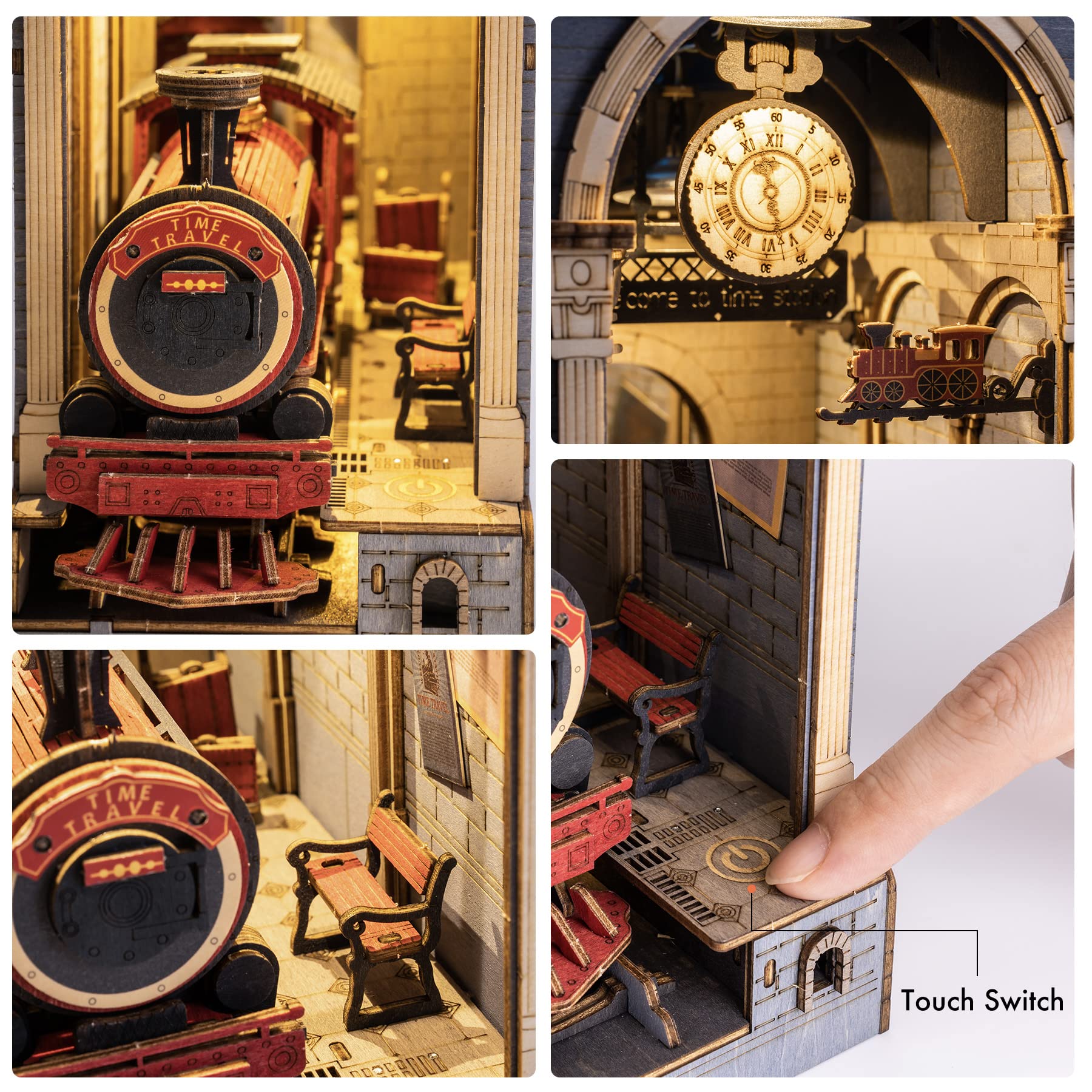 Foto 4 pulgar | Juego De Puzles 3d De Madera Para Libros Rolife Time Travel Con Led - Venta Internacional.