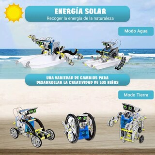 Foto 3 | Juguete Educativo Robot Solar Rompecabezas Bloques, Belug Multicolor