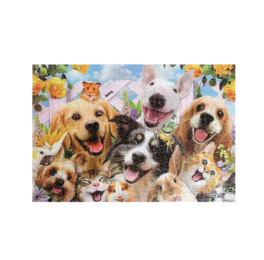 Rompecabezas Belug De 1000 Piezas, 70x50 Cm De Perros Lindos Multicolor