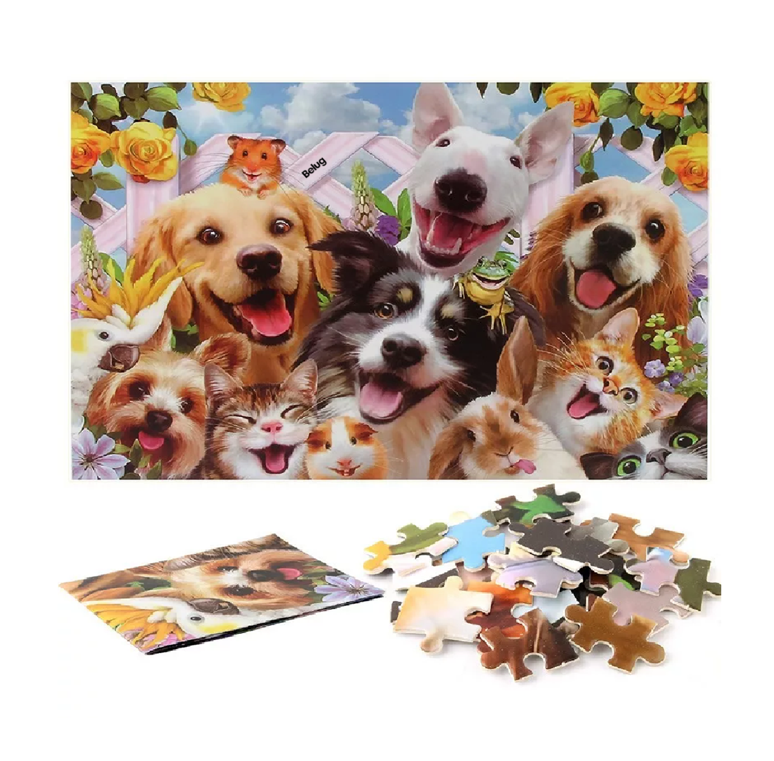 Foto 4 pulgar | Rompecabezas Belug De 1000 Piezas, 70x50 Cm De Perros Lindos Multicolor