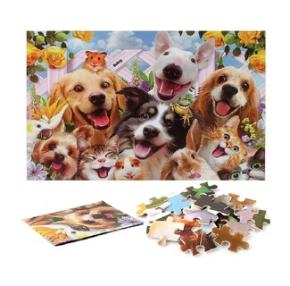 Foto 3 | Rompecabezas Belug De 1000 Piezas, 70x50 Cm De Perros Lindos Multicolor