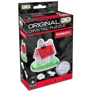 Foto 2 | Puzle De Cristal 3d Bepuzzled Peanuts Snoopy House A Partir De 12 Años - Venta Internacional.