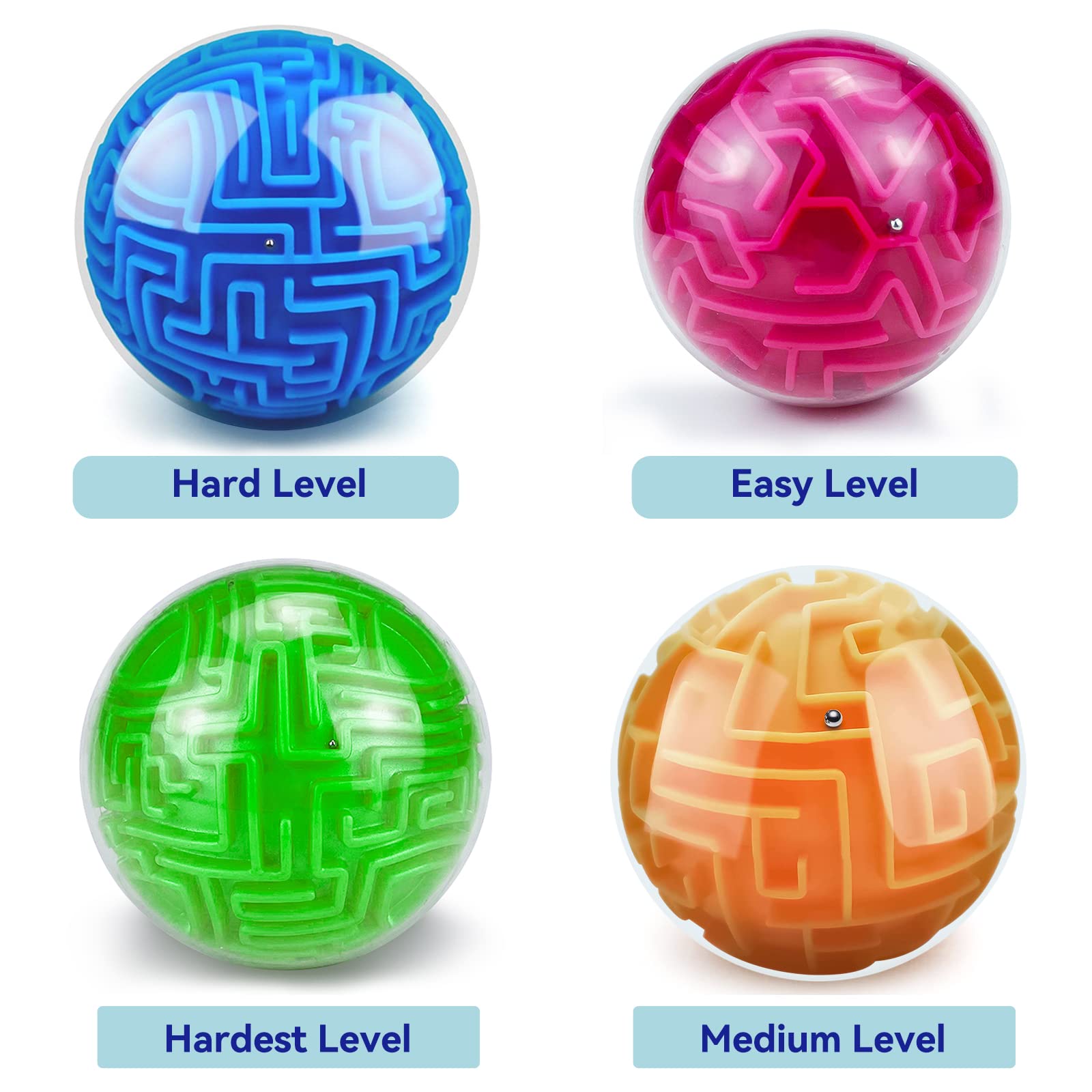 Foto 4 pulgar | Rompecabezas 3d Yongnkids Memory Maze Ball Para Niños Y Adultos - Venta Internacional.