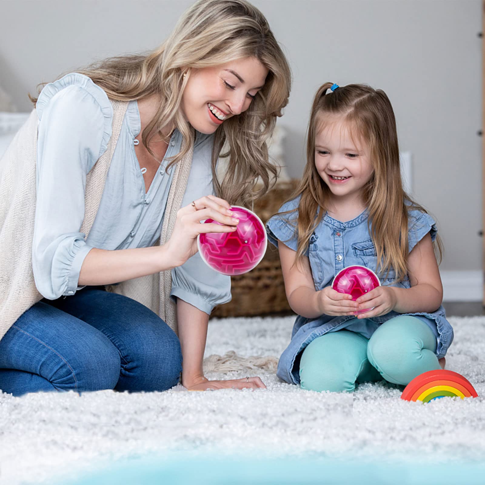 Foto 5 pulgar | Rompecabezas 3d Yongnkids Memory Maze Ball Para Niños Y Adultos - Venta Internacional.