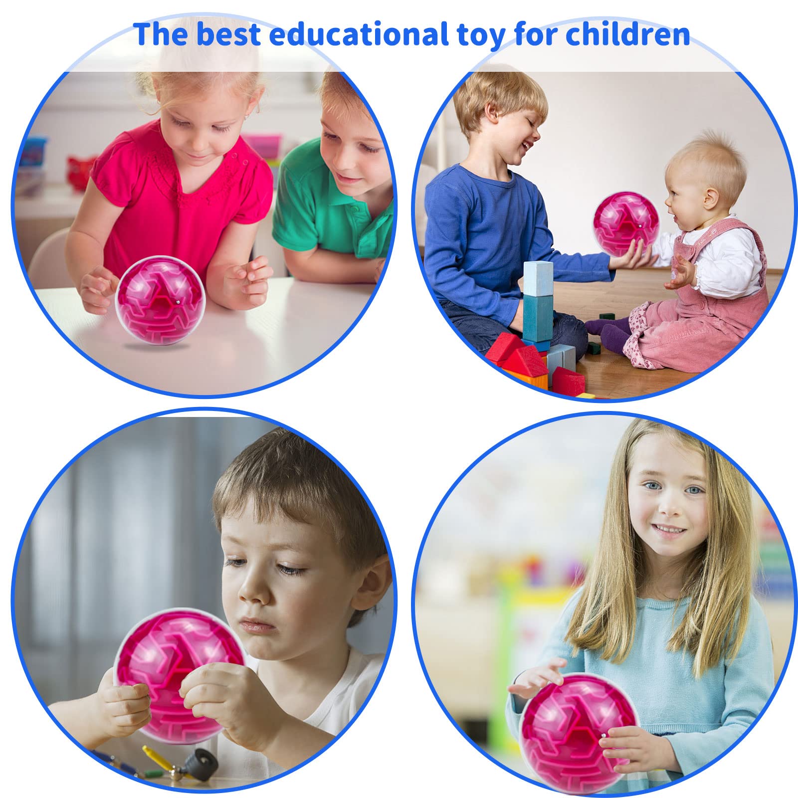 Foto 5 | Rompecabezas 3d Yongnkids Memory Maze Ball Para Niños Y Adultos - Venta Internacional.