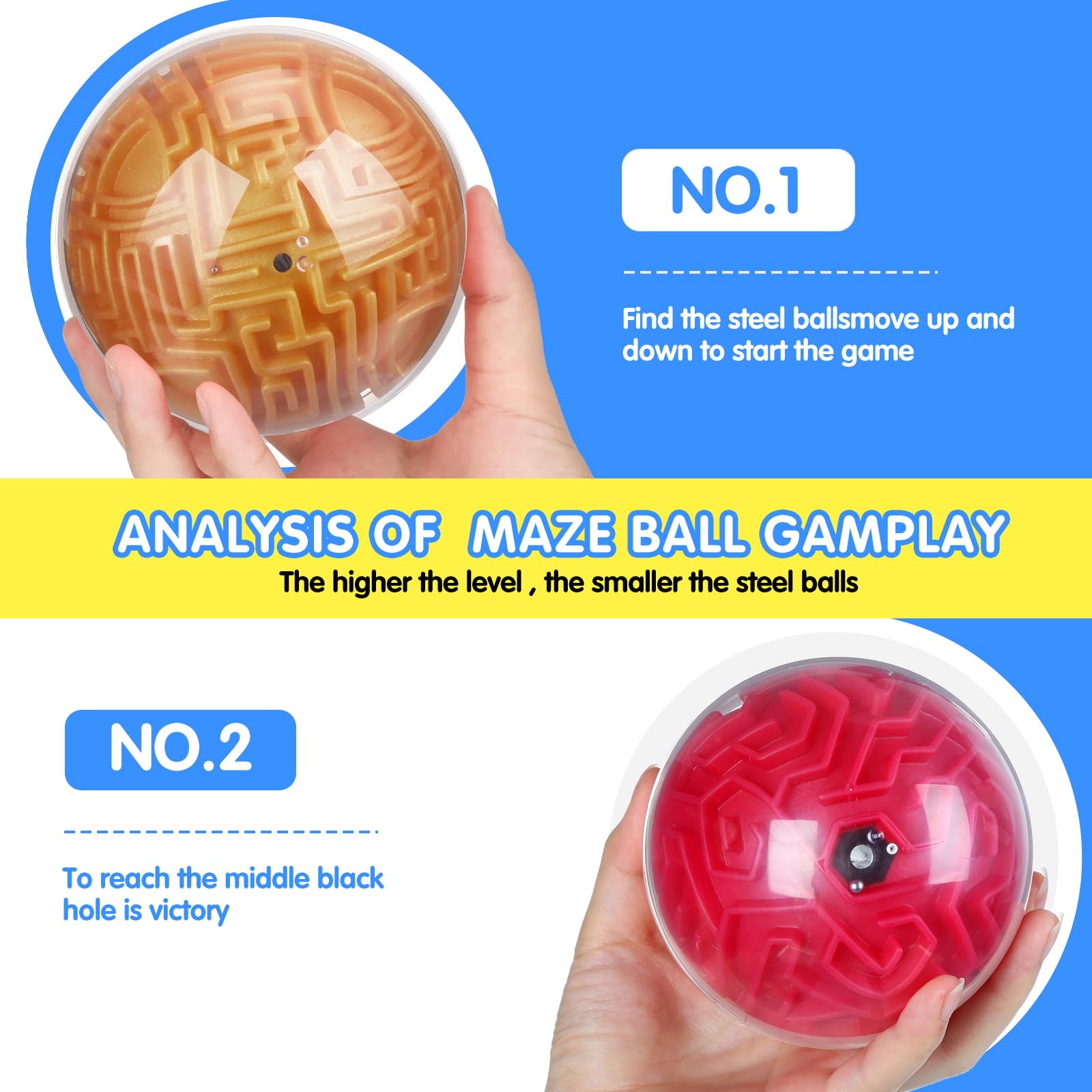 Foto 4 pulgar | Puzzle Maze Ball Sumind 3d Magic Brain Teasers Games Adult - Venta Internacional.