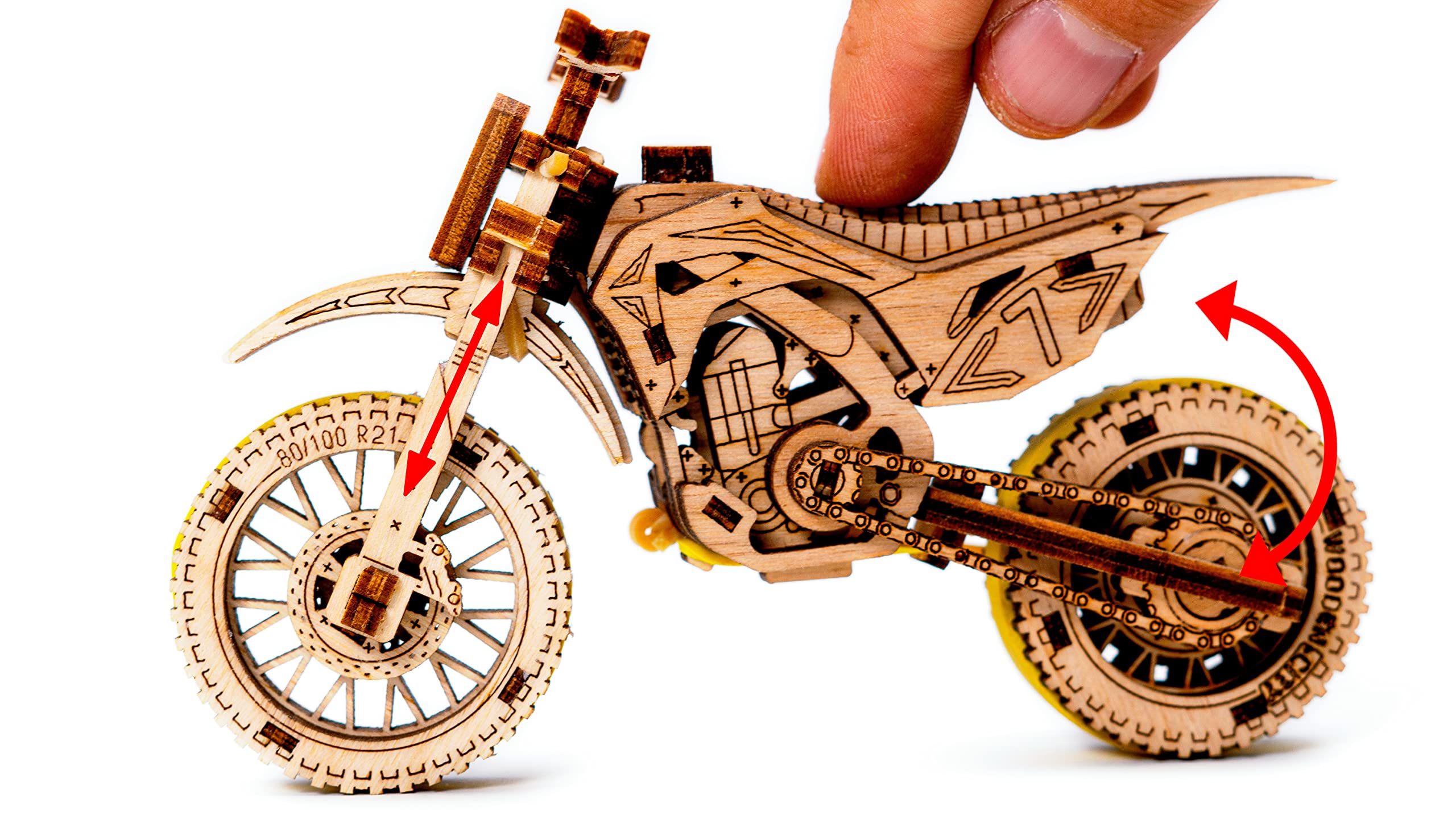 Foto 8 pulgar | Motocross 3d Puzzle Wooden.city Para Adultos - Venta Internacional.