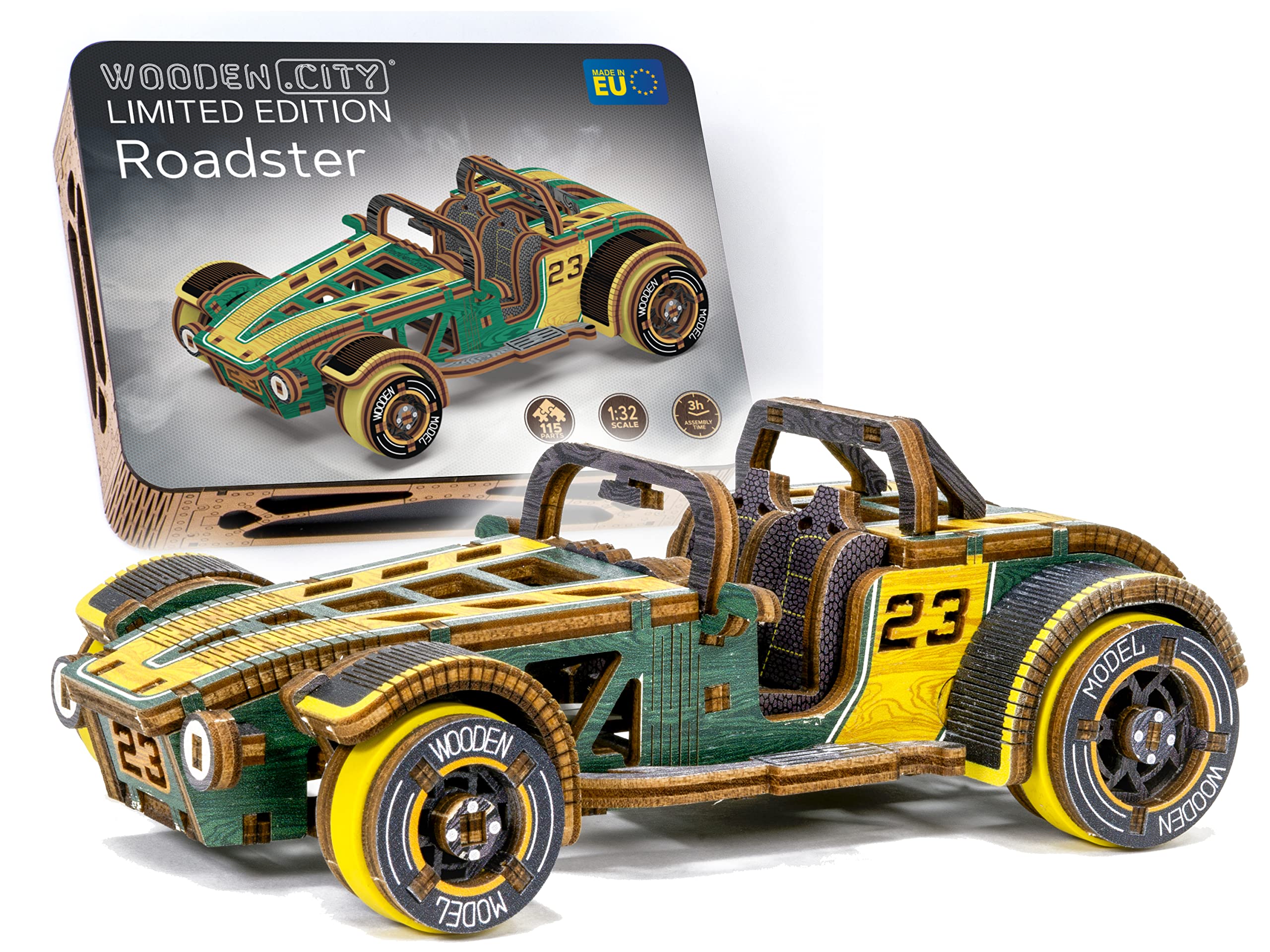 Foto 1 | Kit De Maqueta De Coche De Madera Wooden.city Premium, Rompecabezas 3d Para Adultos - Venta Internacional.