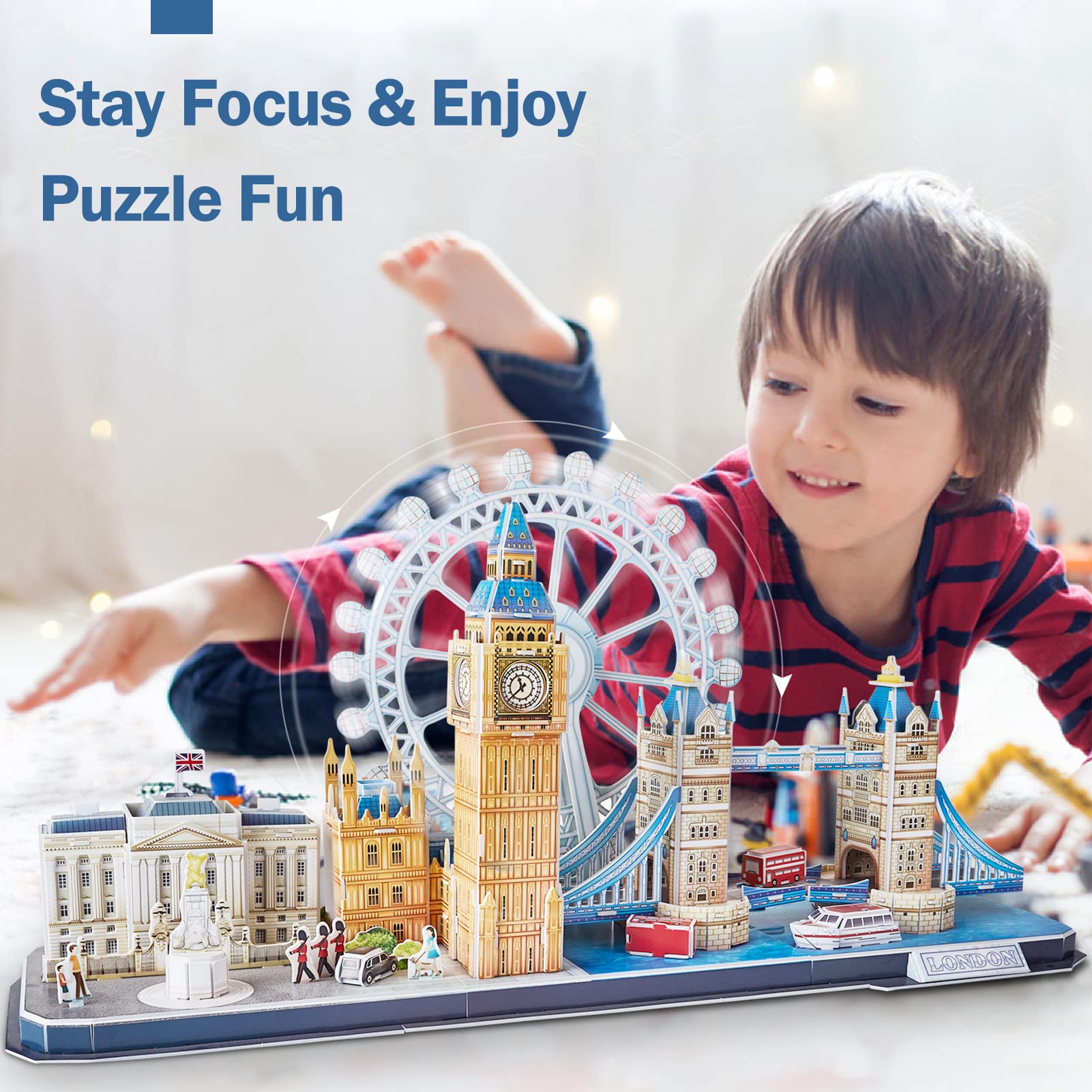 Foto 4 pulgar | Puzzle 3d Cubicfun Monumentos Emblemáticos De La Ciudad De Londres: El Palacio De Buckingham - Venta Internacional.