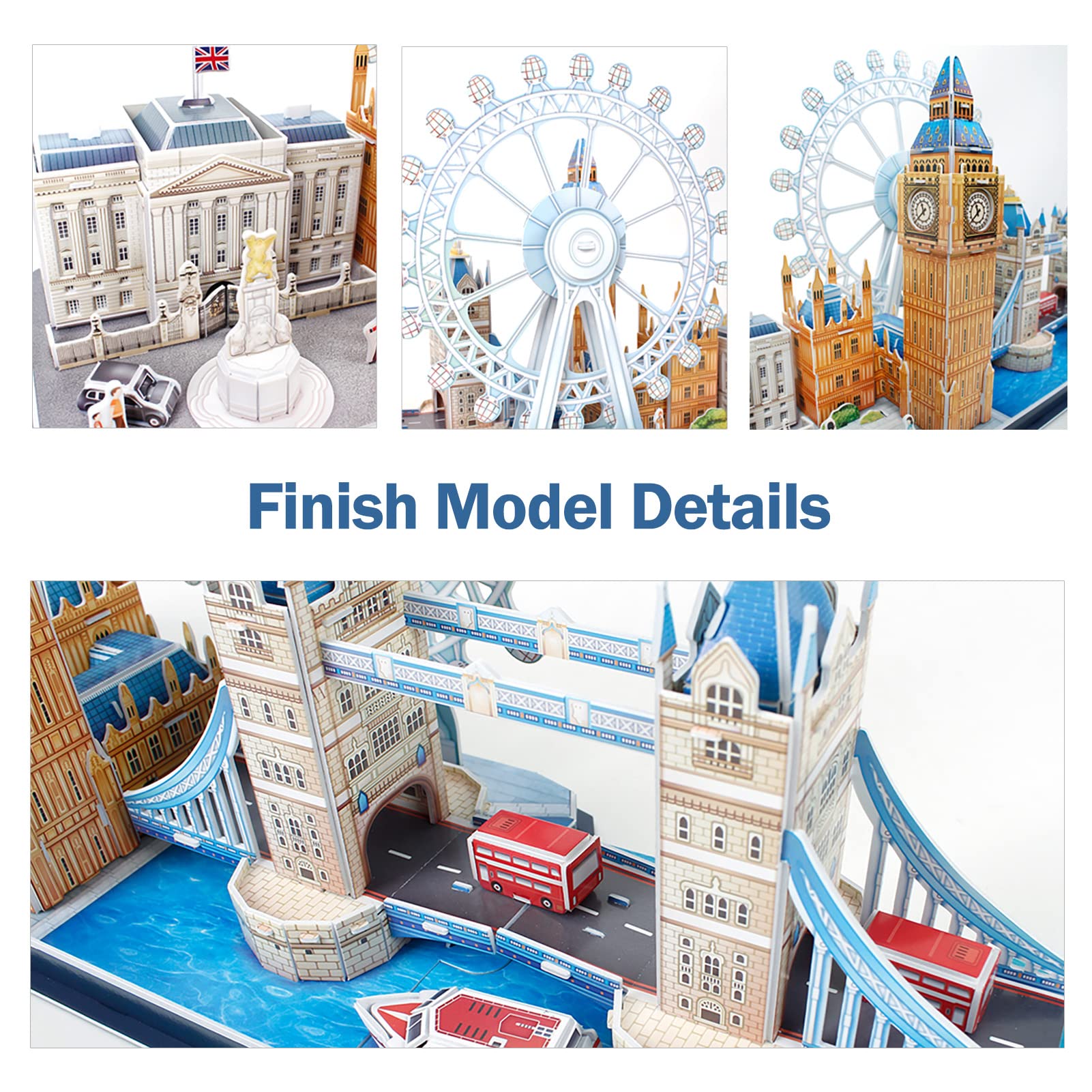 Foto 6 | Puzzle 3d Cubicfun Monumentos Emblemáticos De La Ciudad De Londres: El Palacio De Buckingham - Venta Internacional.