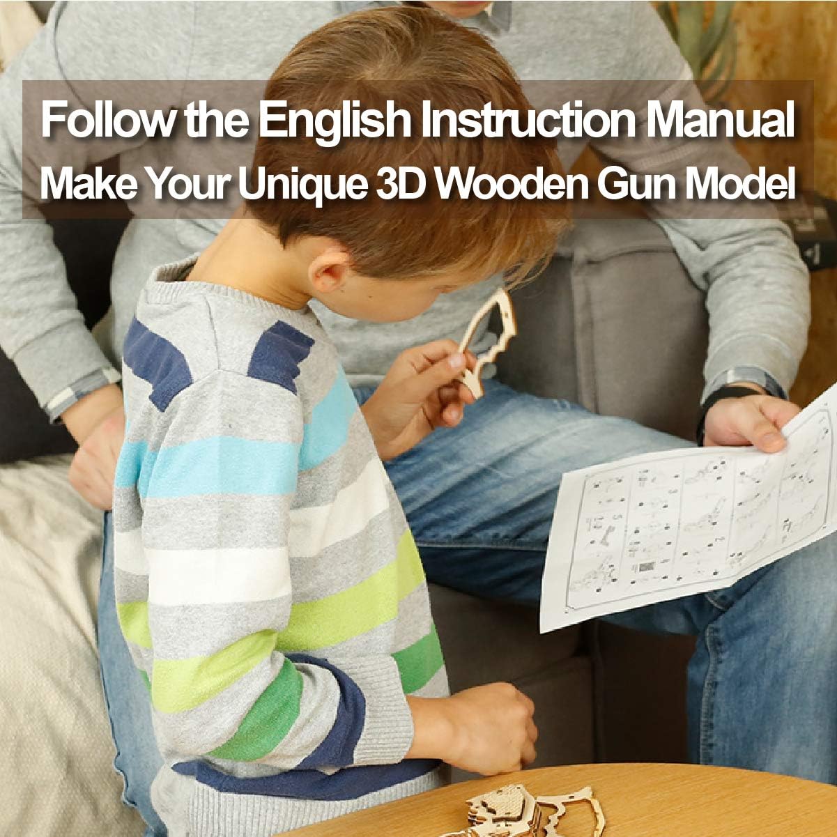 Foto 5 pulgar | Juego De Modelo Mecánico 3d De Juguete De Construcción De Rompecabezas De Madera Rokr - Venta Internacional.