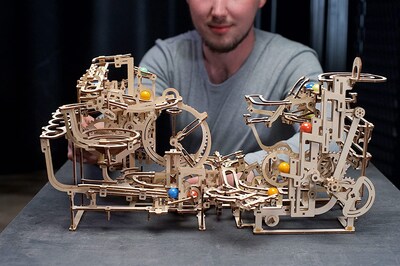 Foto 5 | Kit De Construcción De Maquetas De Rompecabezas 3d De Madera Ugears Marble Run - Venta Internacional.