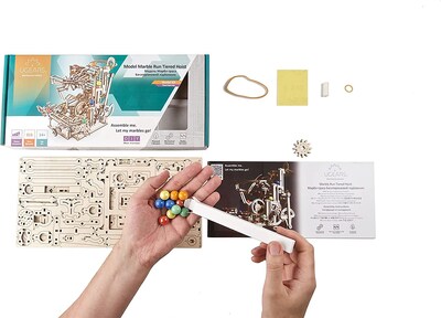 Foto 7 | Kit De Construcción De Maquetas De Rompecabezas 3d De Madera Ugears Marble Run - Venta Internacional.