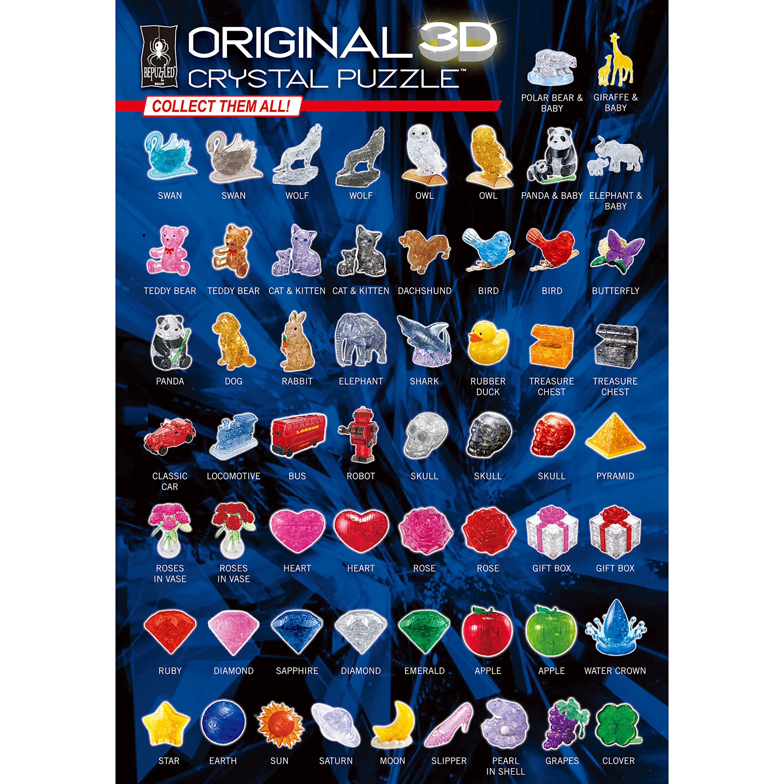 Foto 7 | Puzzle De Cristal 3d Bepuzzled Leopard Original Para Mayores De 12 Años - Venta Internacional.