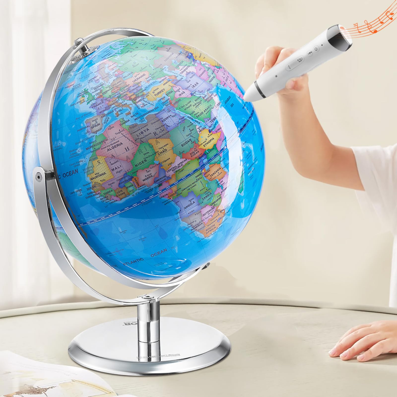 Foto 2 pulgar | Interactive World Globe Vevor Para Niños Con Bolígrafo Parlante Inteligente - Venta Internacional.