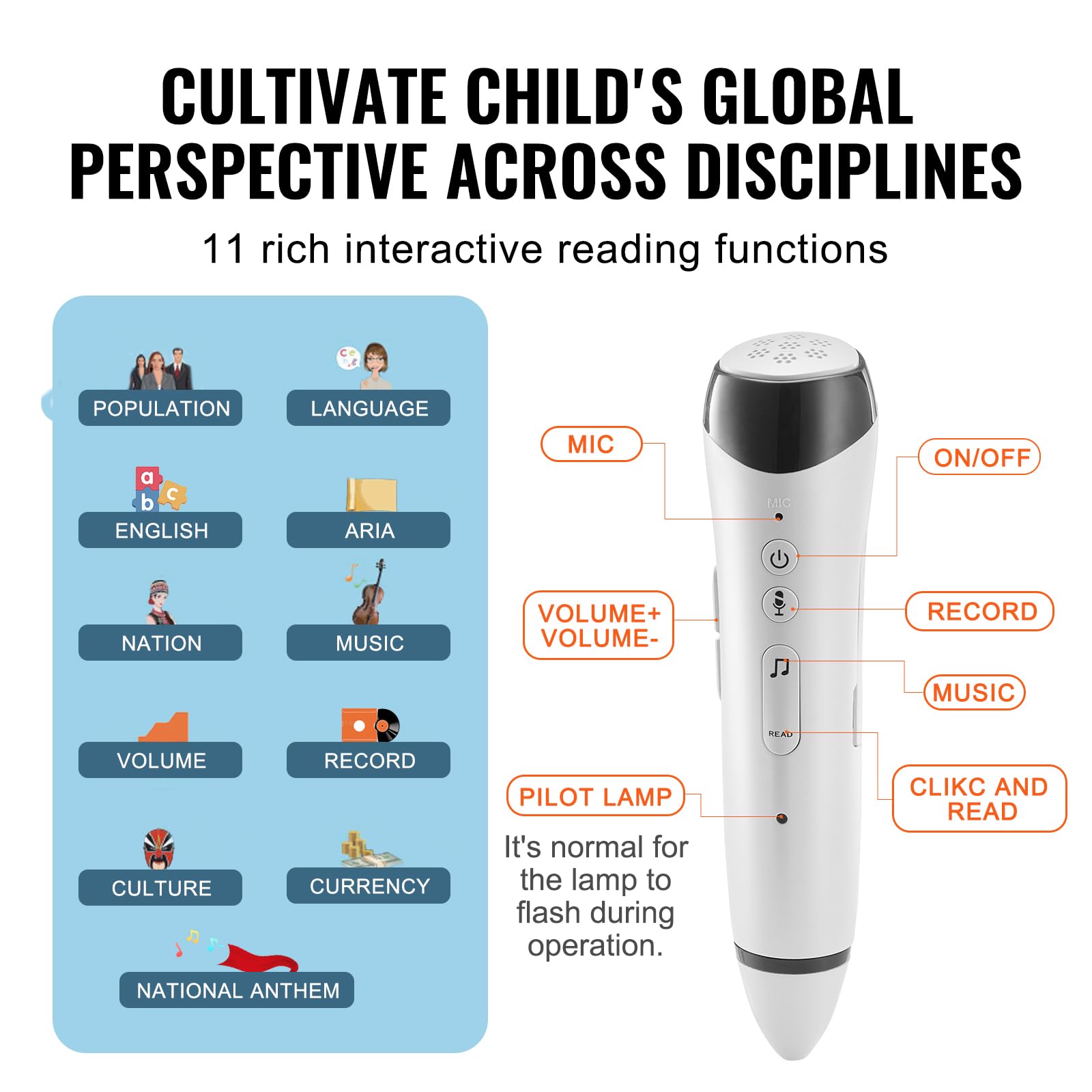 Foto 4 pulgar | Interactive World Globe Vevor Para Niños Con Bolígrafo Parlante Inteligente - Venta Internacional.